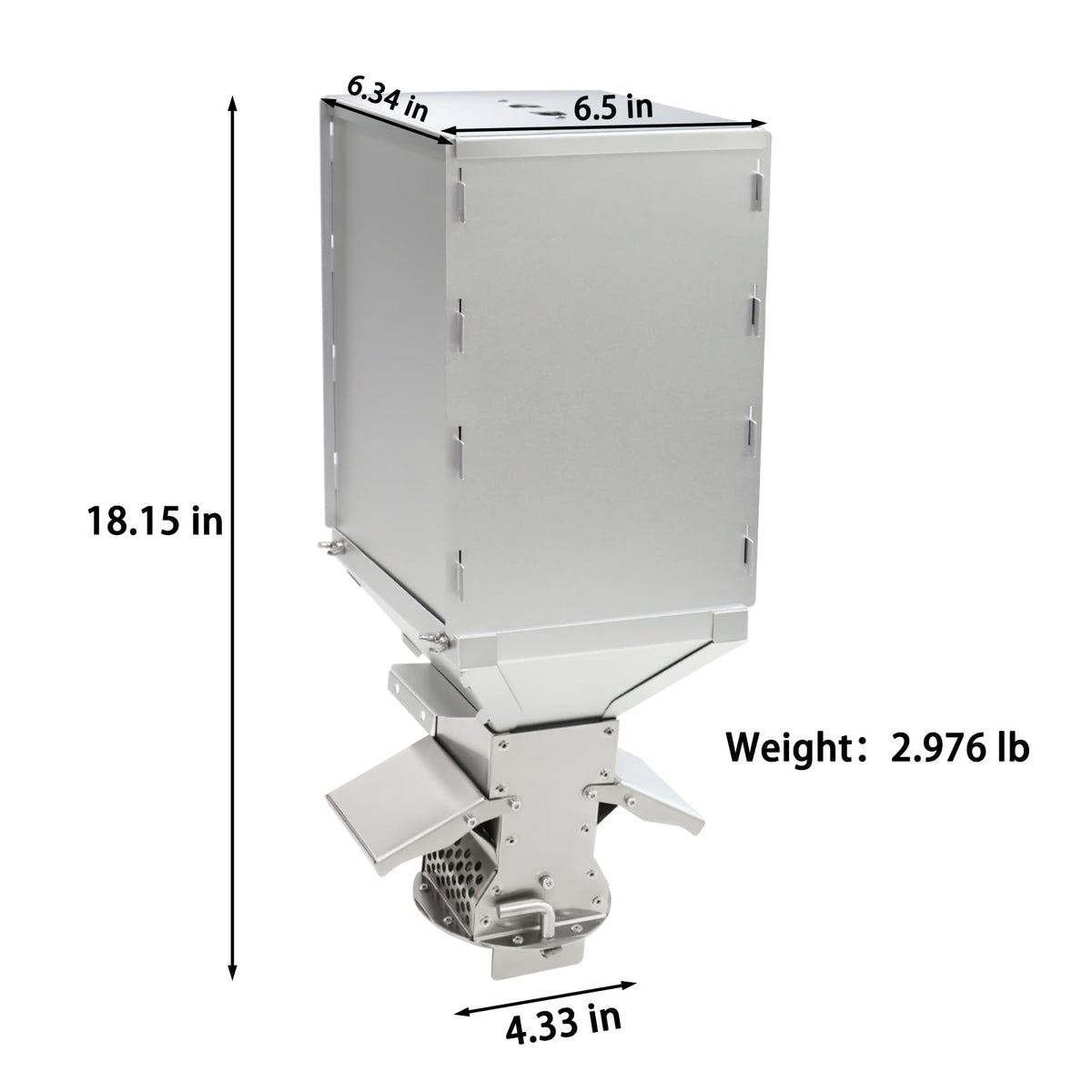 Outdoor Camping Stove Accessory Pellet Bin with Burner for Tent Stove(Silver)