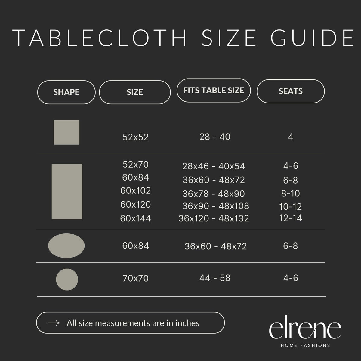 Threadmade Caiden Elegance Damask Tablecloth, Gold - 52" W x 52" L Square
