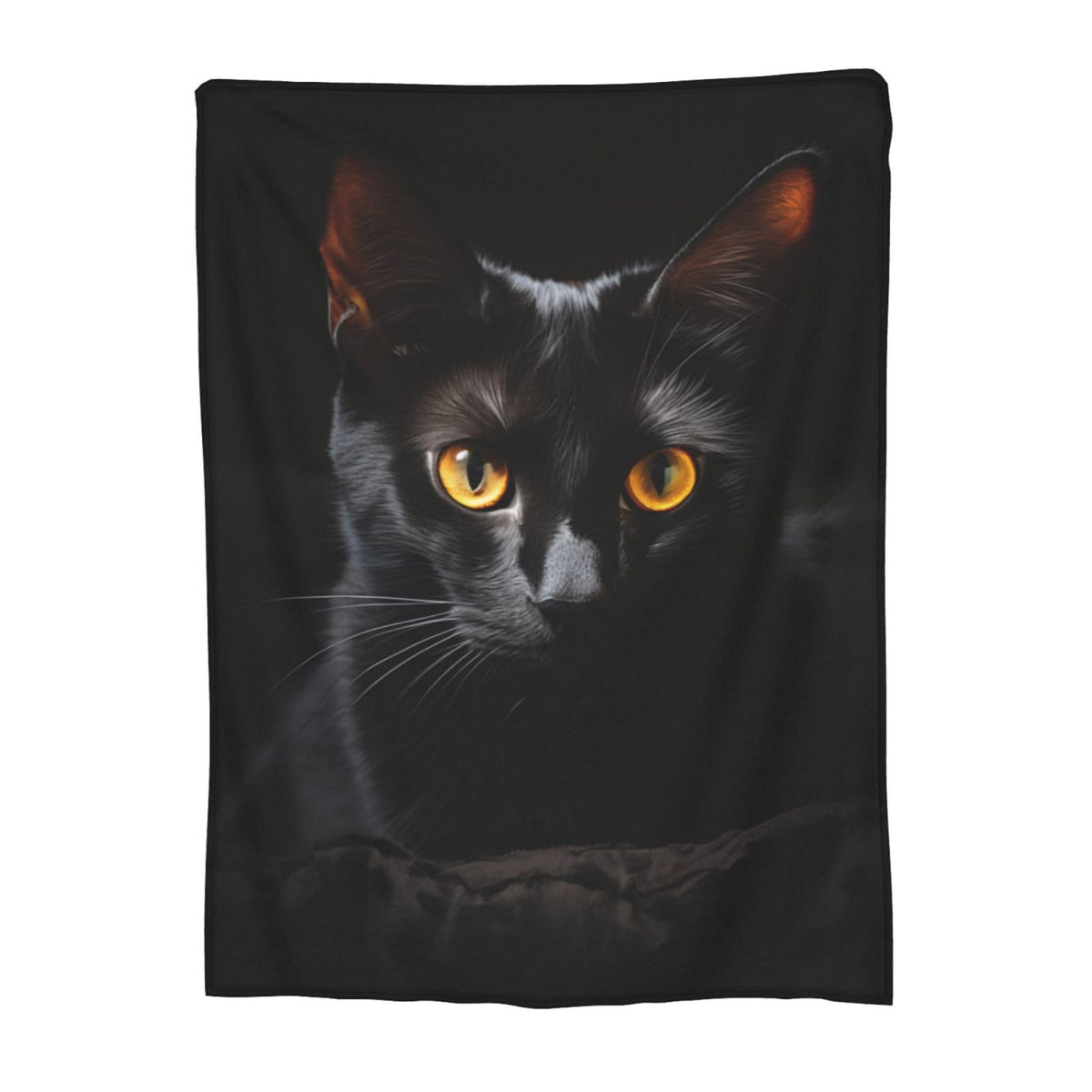 amepay Cute Black Cat Blanket Gifts for Pet Lovers Girls Animal Kitten Flannel Throw Blankets for Home Couch Bed Sofa Soft Cozy Lightweight Halloween Decor Adults All Season 50x40 Inches