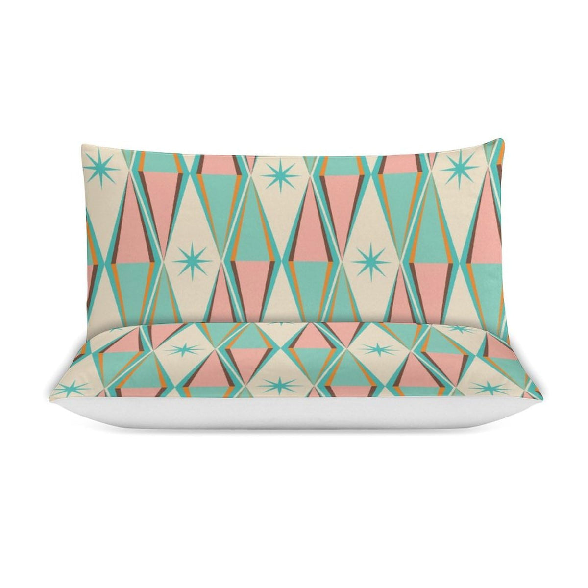 Mid Century Duvet Cover Retro Atomic Bedding Set, Rainbow Grid Comforter Cover Vintage Fifties 1950s Bed Set, Aesthetic Abstract Art Bedding 3 Piece (1 Duvet Cover 86"x70" + 2 Pillow Sham 20"x30")