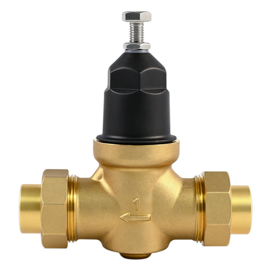 1-NR3XLDU 1" NR3XLDU Water Pressure Reducing Valve, 1" NR3XL with Double Union FNPT Connection,1 Inch NR3XLDU 15-75 PSI, Built-In Stainless Steel Strainer for Home, Commercial, Plumbing Applications