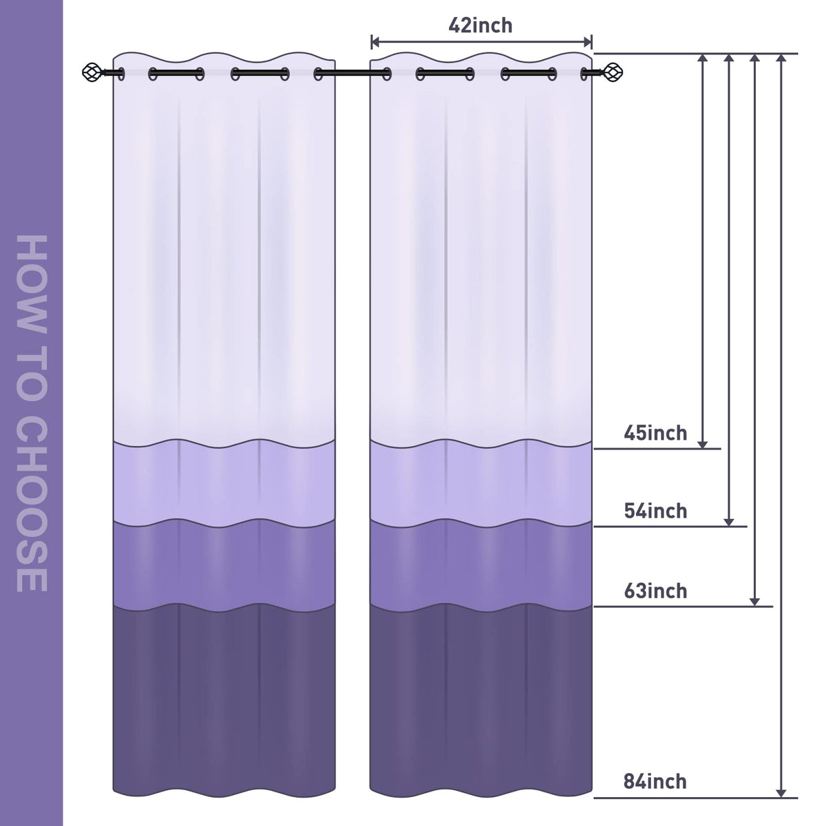 Jekeno Starry Night Blackout Curtains Art Decor for Home Bedroom Living Room Darkening Curtains Grommet Window Drapes 2 Panel Set, 42"x84"