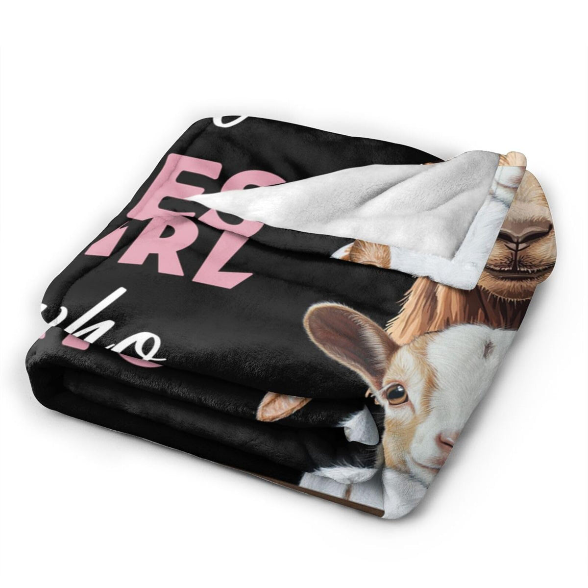 Baegopa Goat Blanket for Girls Women Farm Gifts Lovers Farmhouse Throw Blankets Cozy Plush Fleece Flannel Fuzzy for Couch Chair Bed 50"X40"