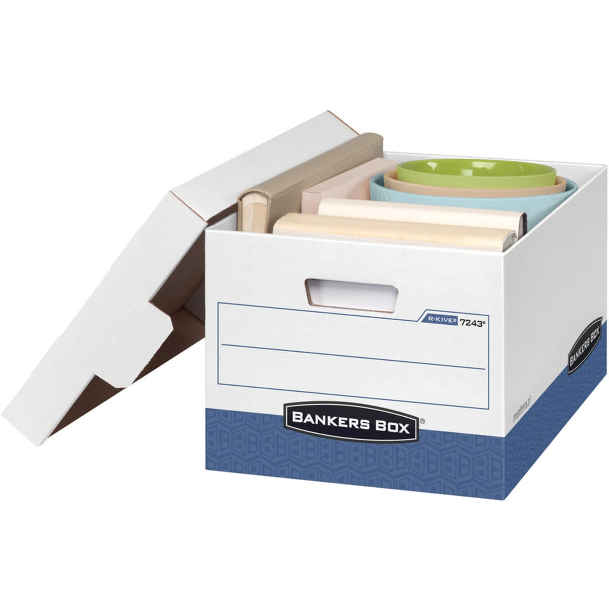 Fellowes Bankers Box 20-Pack R-Kive Heavy Duty File Storage Boxes with Lids, FastFold Assembly, Letter/Legal, (0724314)