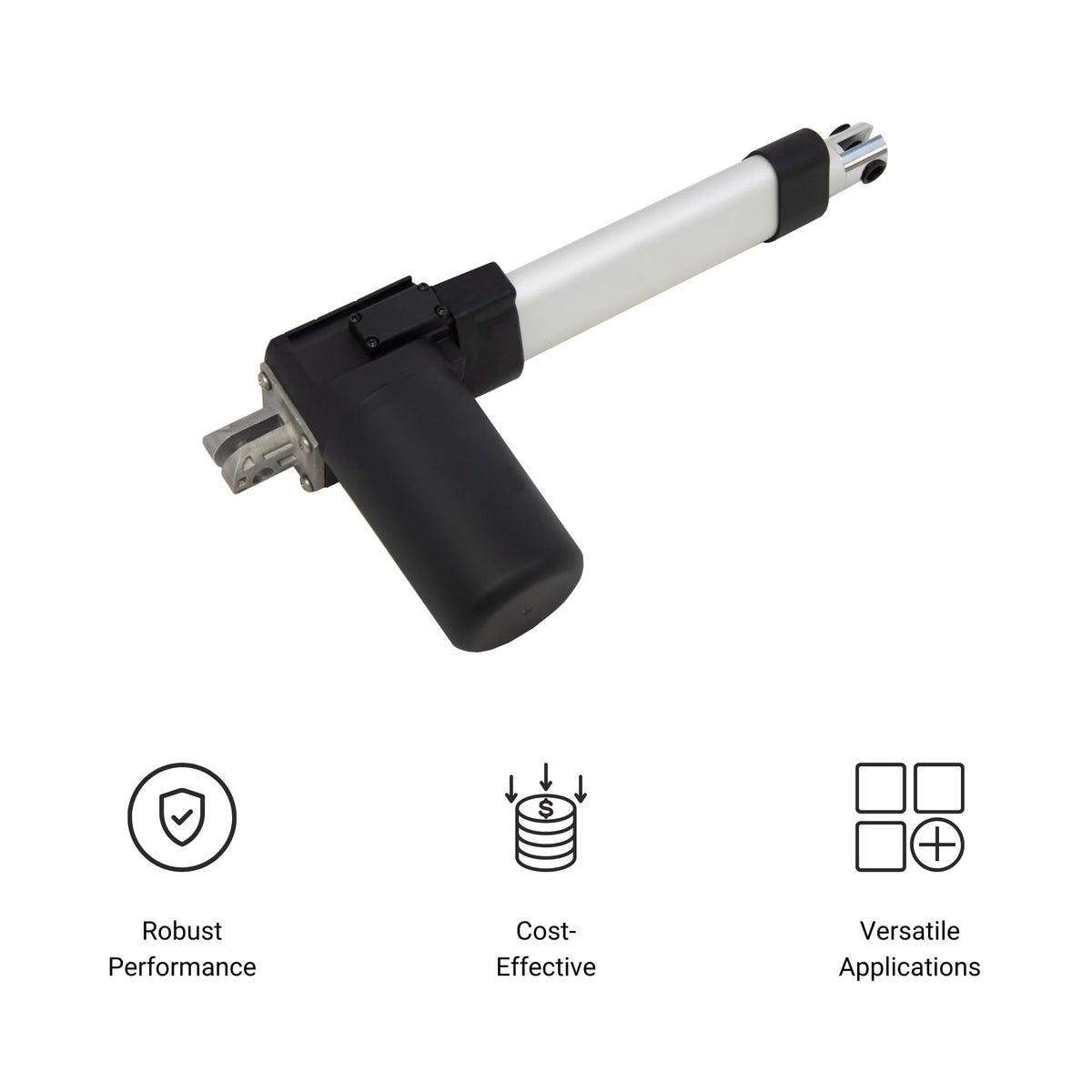 Progressive Automations 12V Electric Linear Actuator - 8 Inch Stroke, 100 lbs Force, IP66 Water Resistance - High Load Linear Actuator for Automation, Manufacturing, Automotive, PA-04-8-100