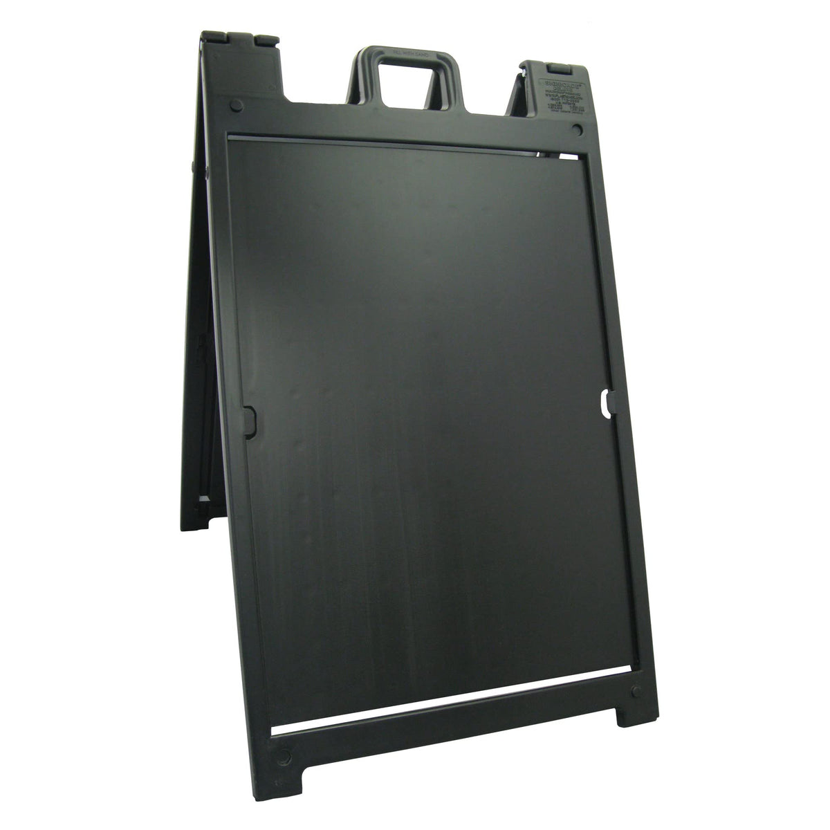 Plasticade Signicade Deluxe A Frame Sidewalk Curb Sign in Black