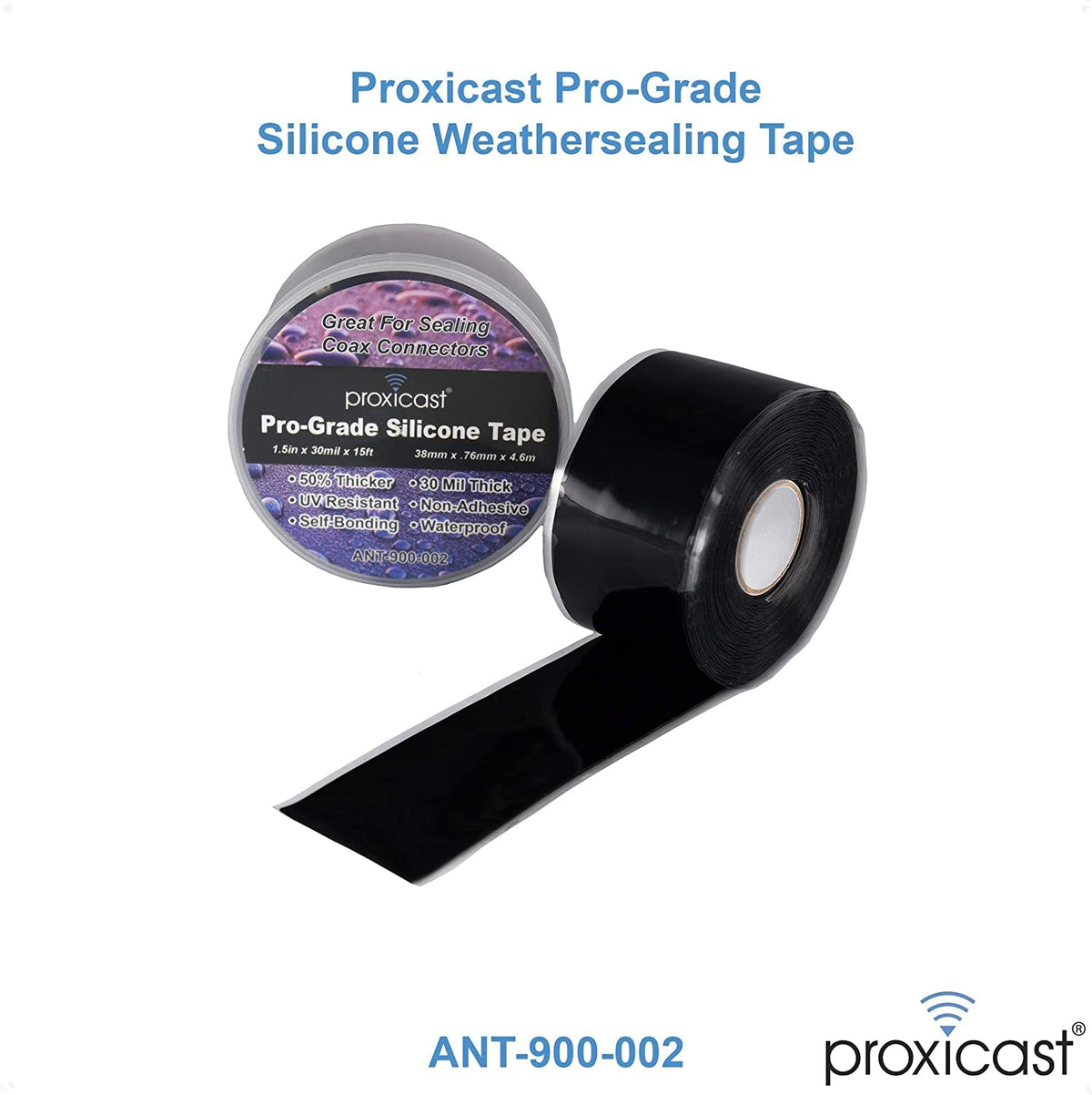 Proxicast 10 dBi 4G/5G/WiFI Omni Antenna + 50 ft Pro-Grade Coax Cable + Free Tape Bundle (ANT-126-002-BDL-50)