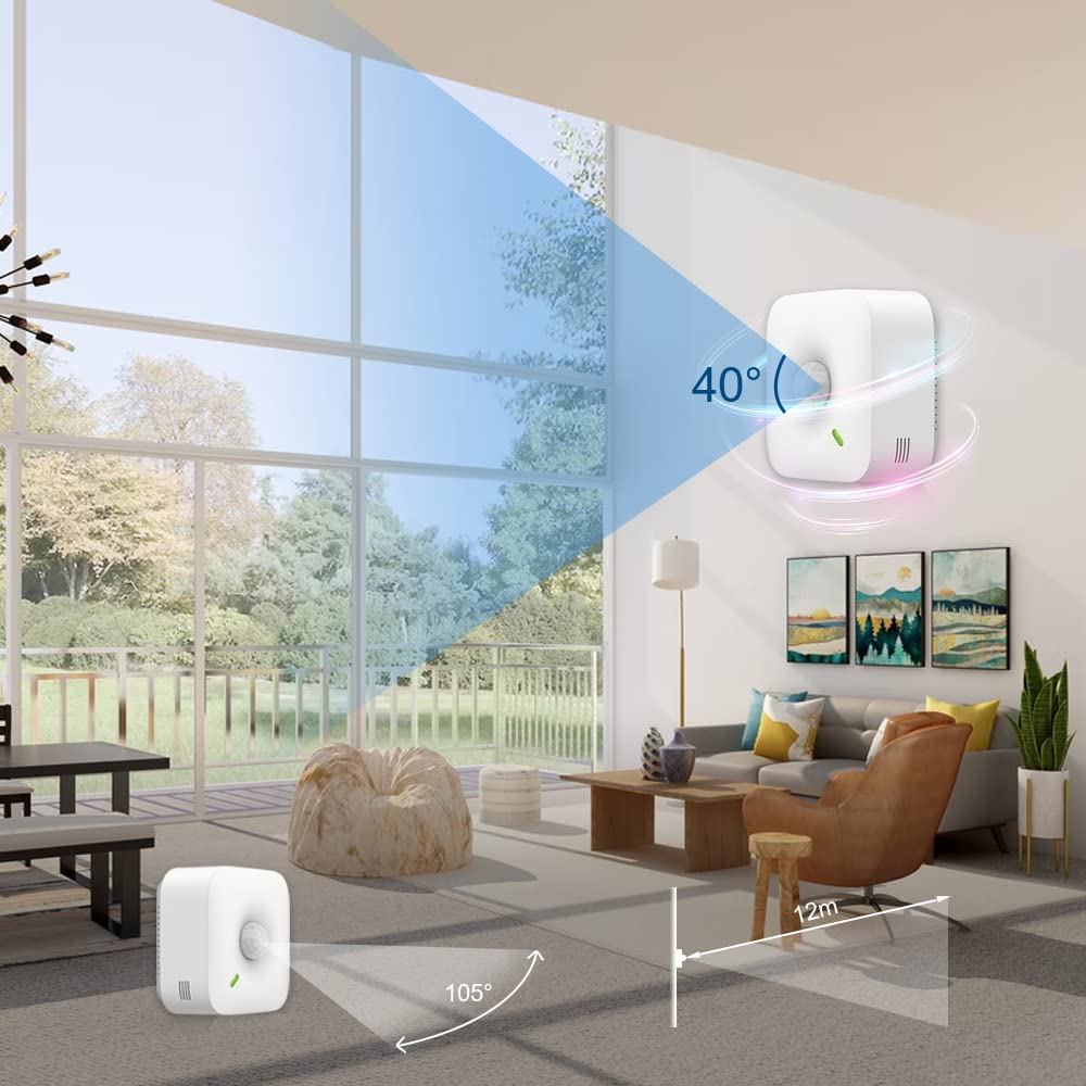 UBIBOT Motion Sensor MS1P Wireless Motion Sensor with Free App & Email Alerts, WiFi and Ethernet Connection and POE Power Supply. Supports IFTTT, Alexa (2.4GHz WiFi only)