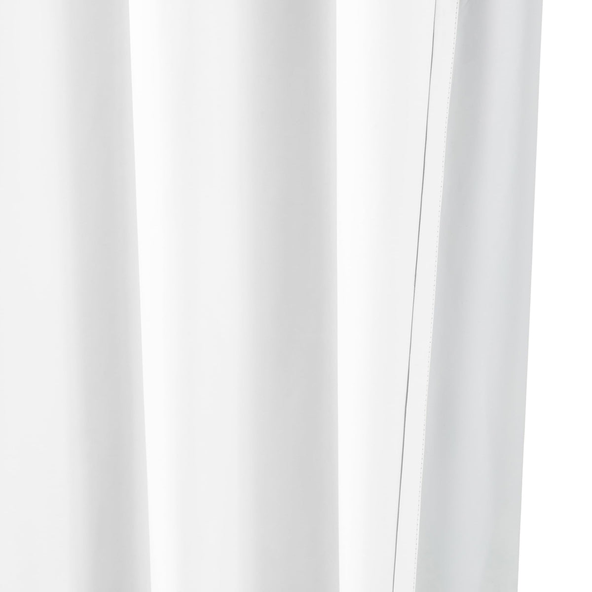 Amazon Basics Room Darkening Blackout Window Curtains 2 Panels with Grommets, for Living Room and Bedroom, 52 x 84 inches, White