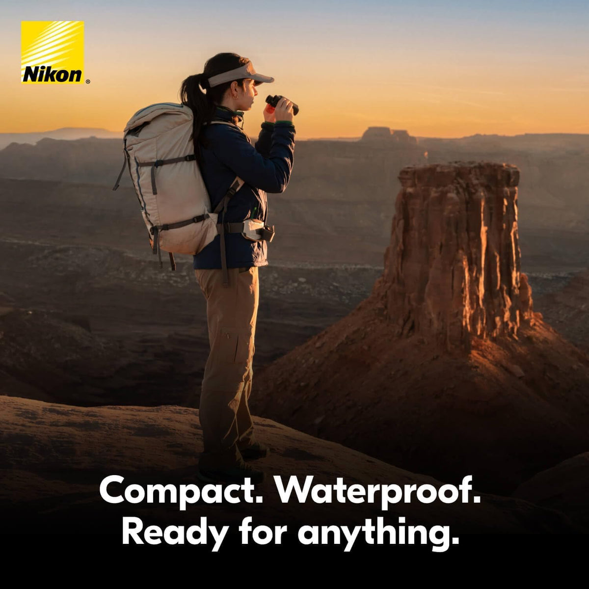 Nikon Trailblazer II 8x25 | Ultra-Compact Waterproof and Fogproof Travel Binoculars with Multilayer-Coated Optics and Rubber-Armored Body | Bundle with a Lens Pen and Cleaning Cloth