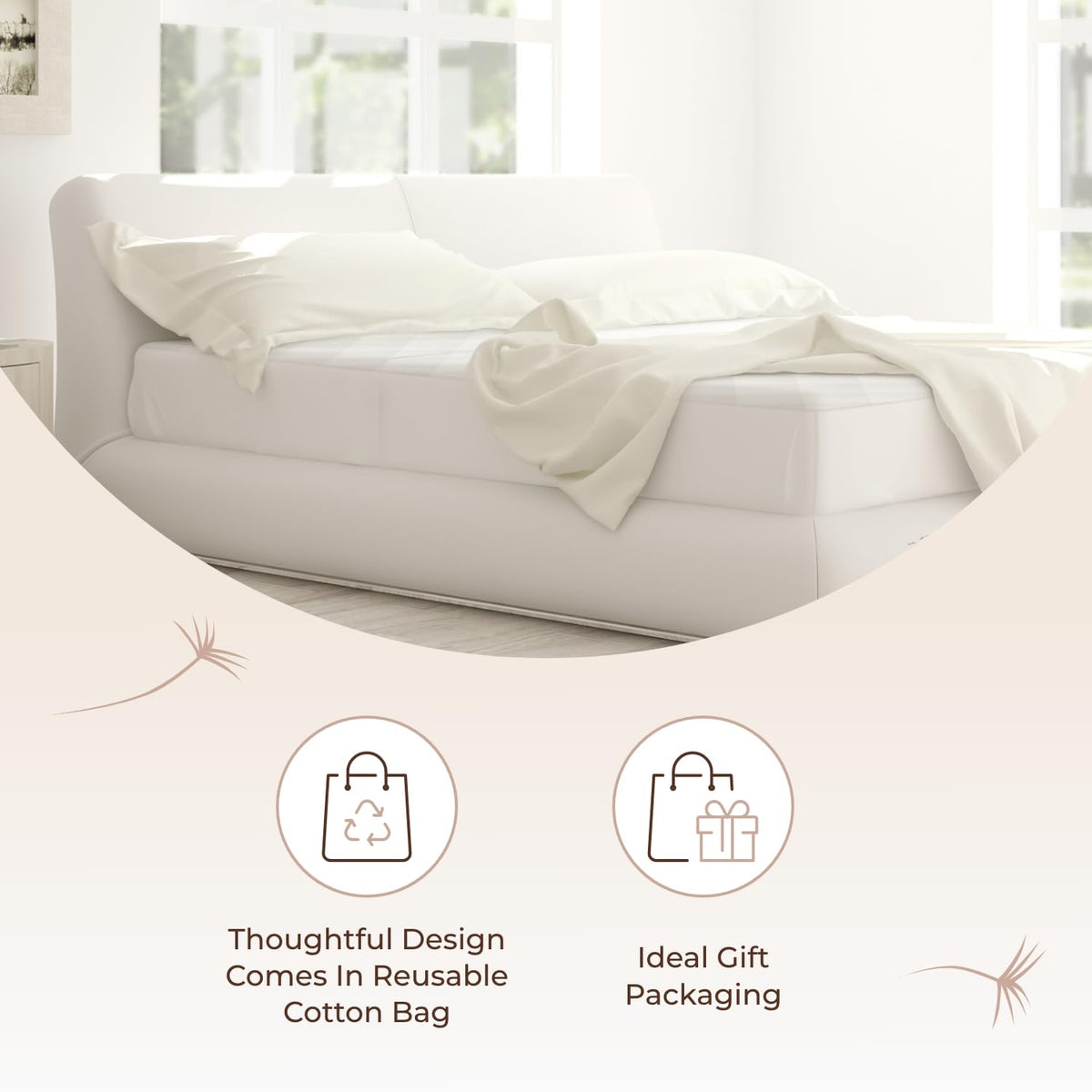 100% Cotton Organic Mattress Pad - Luxury Quilted Mattress Topper Protector Plush & Breathable Machine Washable Design - Fairtrade & GOTS Certified Premium 400GSM Thick with Deep Pocket (Cal King)