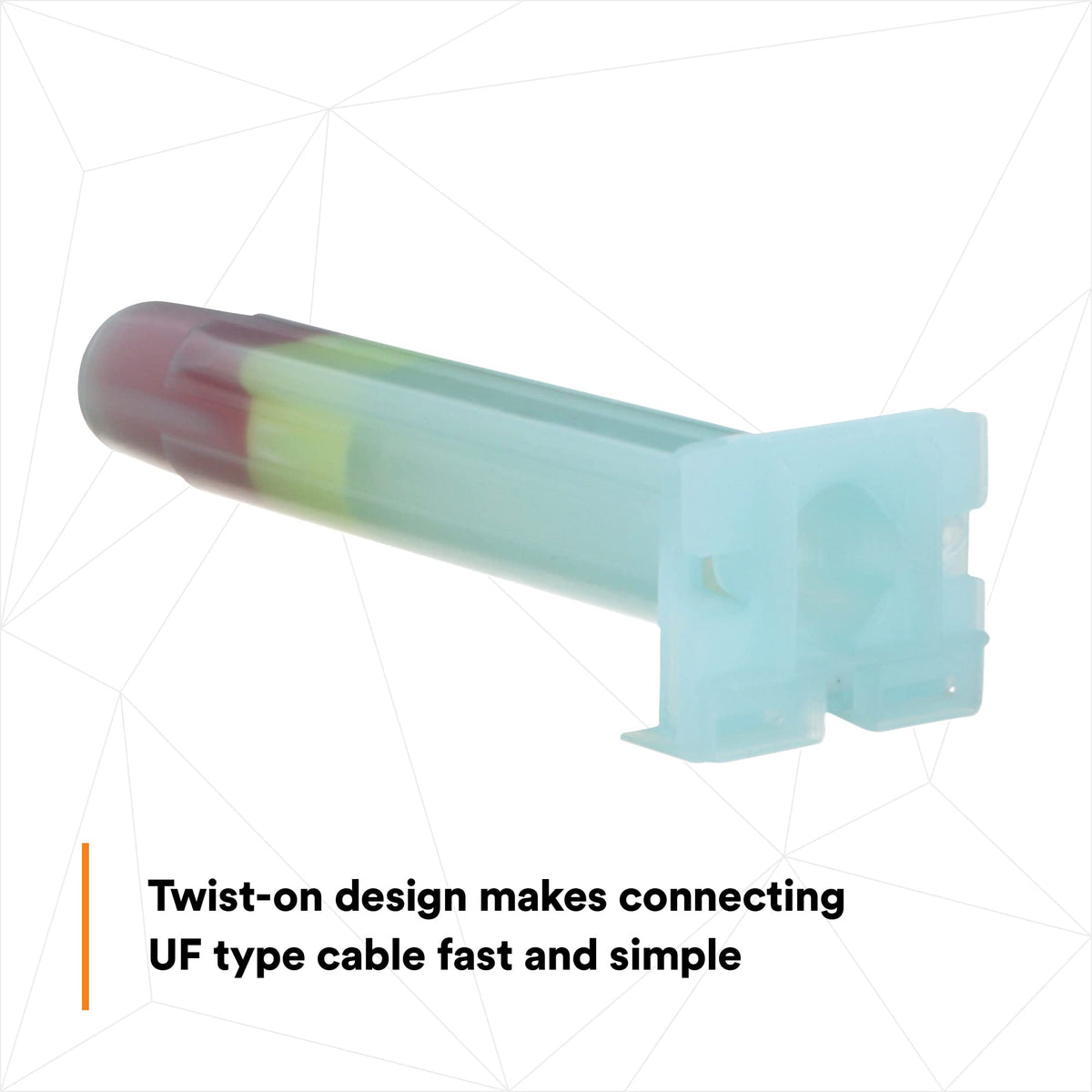 3M Direct Bury Splice Kit DBR/Y-6 (BULK), 18-10 AWG, UV-Resistant, Steel Spring, Flame Retardant Insulation, Box of 100 Splice Tubes and 100 R/Y Connectors