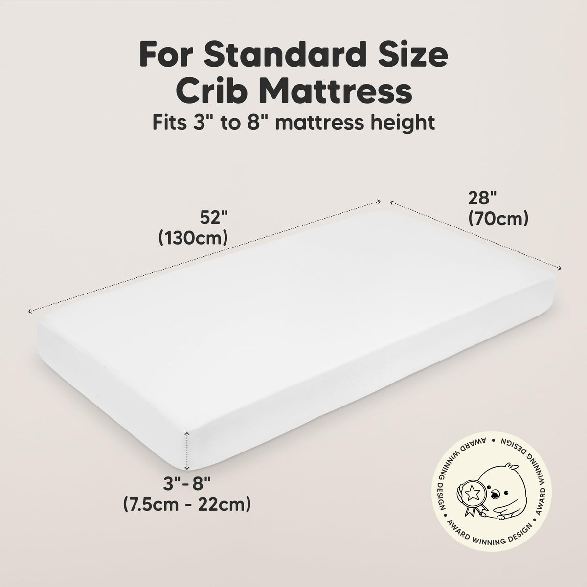 KeaBabies 2-Pack Organic Cotton Crib Sheets for Boys, Girls - 52x28 Fitted Crib Mattress Sheet Neutral, Breathable Cover for Baby Bed Set, Toddler Mattress, Soft & Cute Prints (Rose)