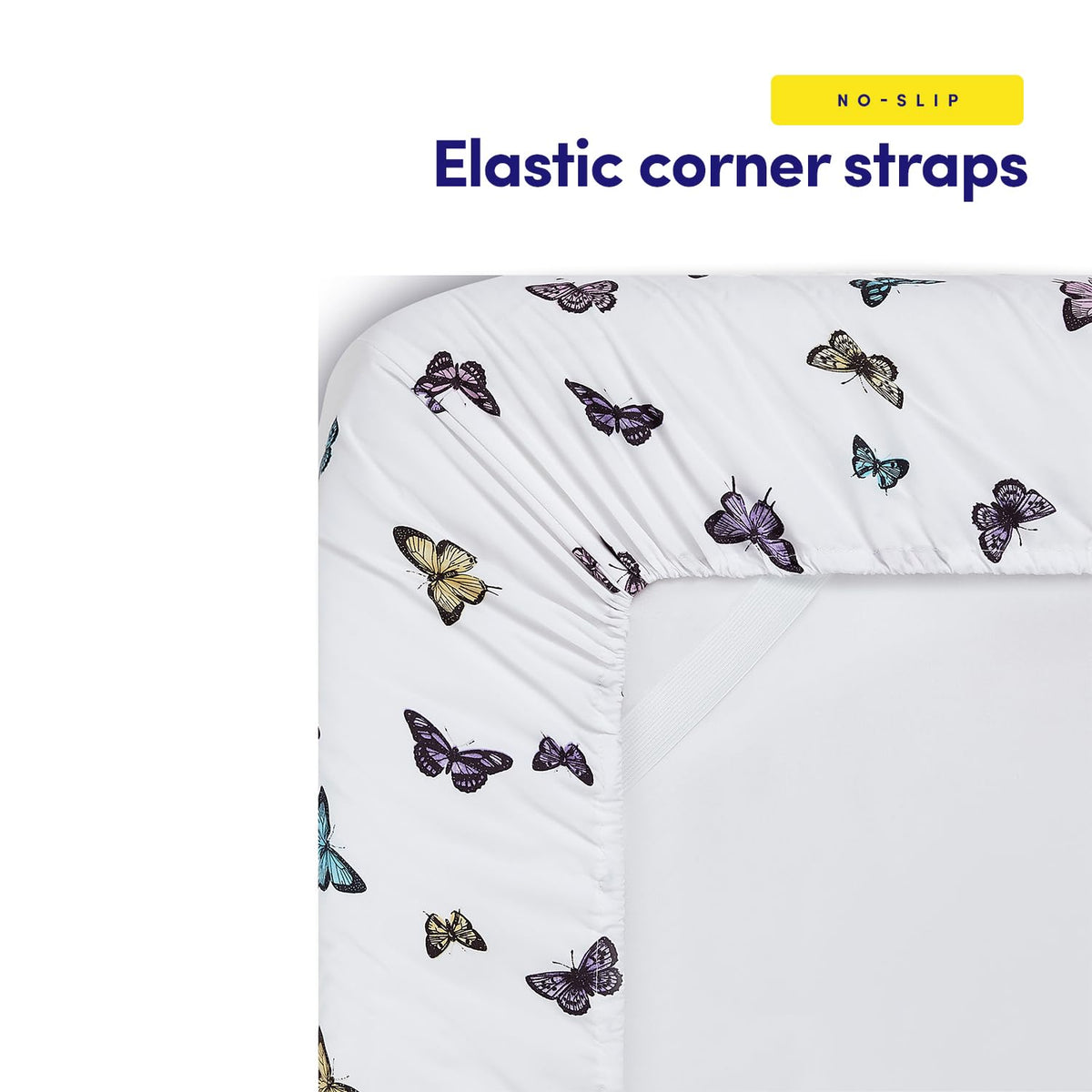 1500 Supreme Kids Bed Sheet Collection - Fun Colorful and Comfortable Boys and Girls Toddler Sheet Sets - Deep Pocket Wrinkle Free Soft and Cozy Bedding - Twin XL, Butterflies