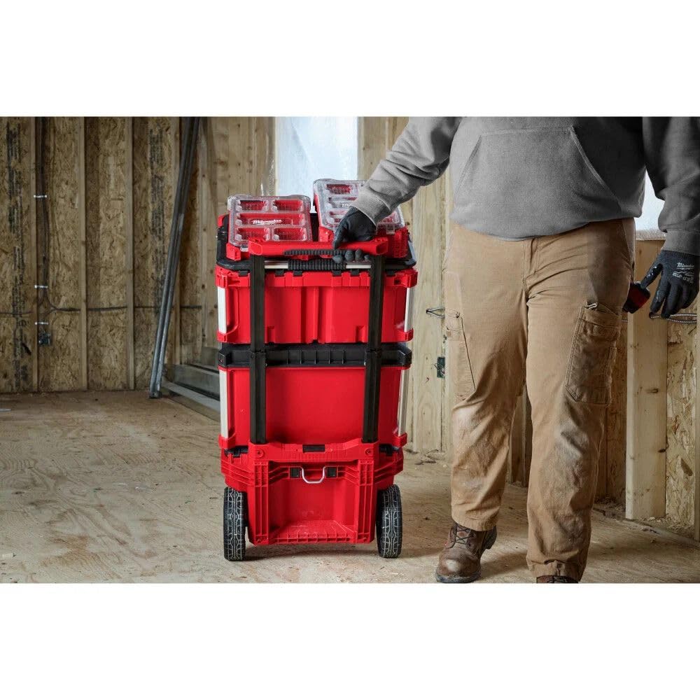 Milwaukee Electric - PACKOUT 10 Compact Portable Tool Box with ADJUSTA