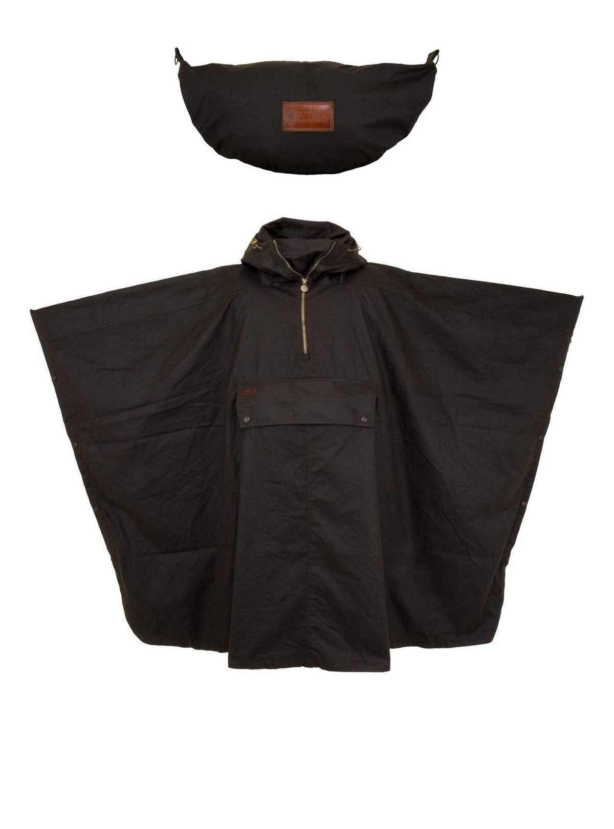 Outback Trading Unisex 2101 Waterproof Breathable Packable Cotton Oilskin Poncho - One Size