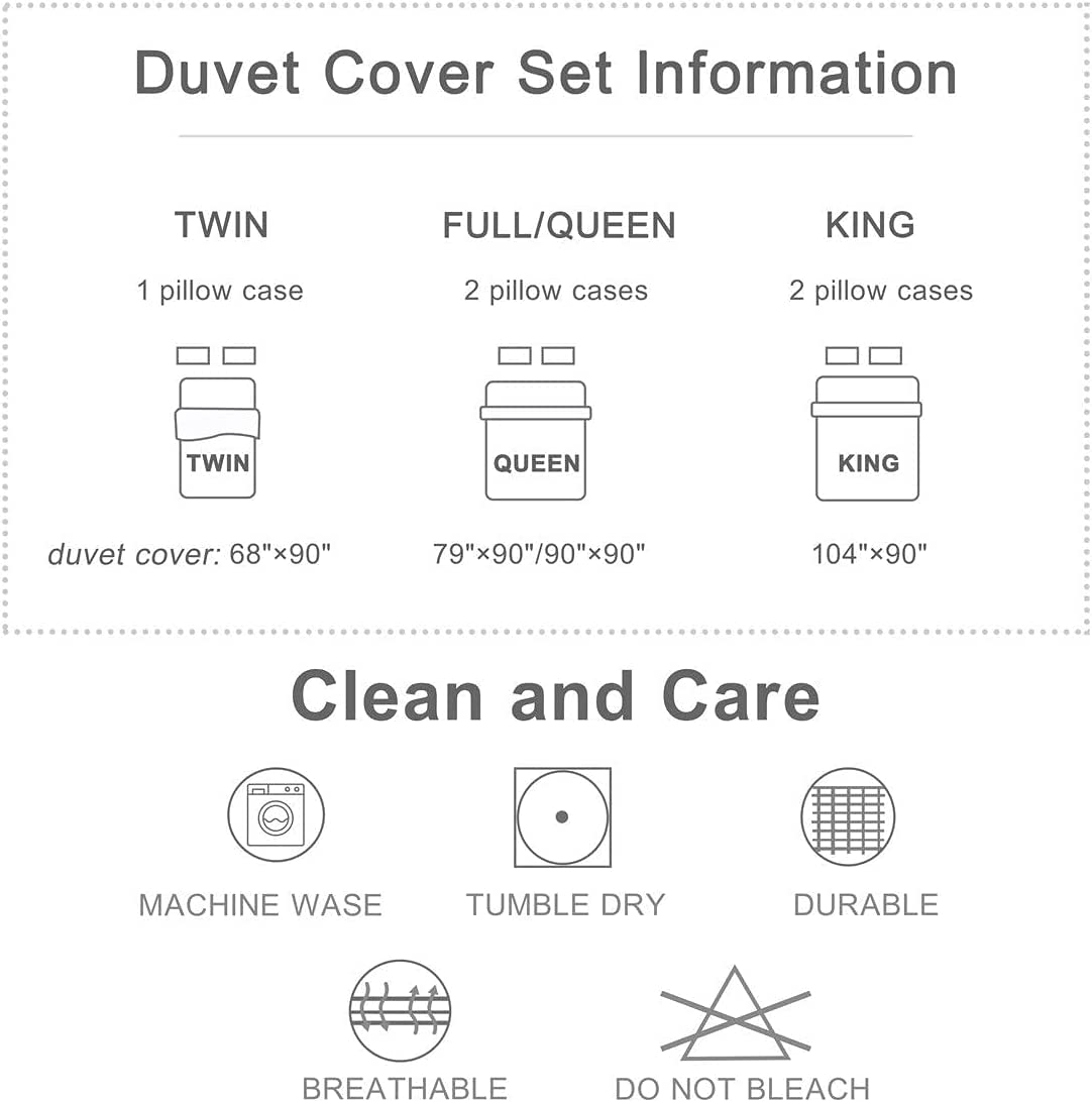 Cartoon Duck Duvet Cover Set Full Size,Cute Farmhouse Livestock Animal Comforter Cover with 2 Pillowcases,Lovely Green Natural Themed Bedding Set for Girls Teens Present, Soft Microfiber