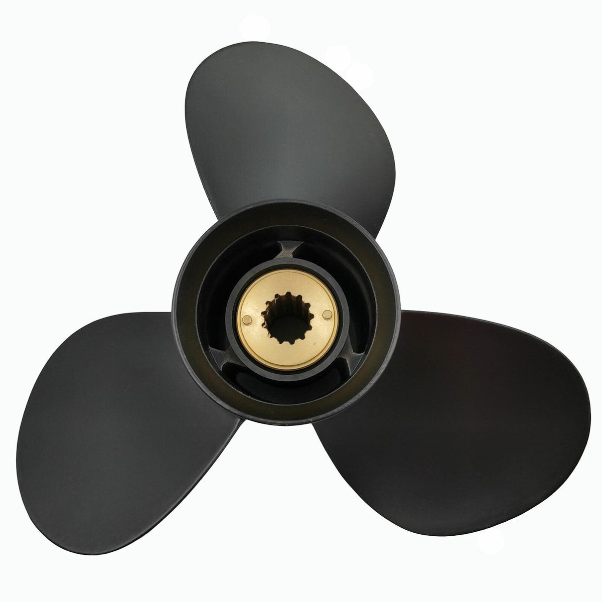 MARKGOO Propeller 10 5/8x12 Pitch RH 13 Spline Tooth with Hardware Nut Hub Kit for Mercury Mariner Outboard 25 30 35 40 45 50 55 60 70 HP HP Boat Motor Engine Parts Aluminum Prop 48-73134A45