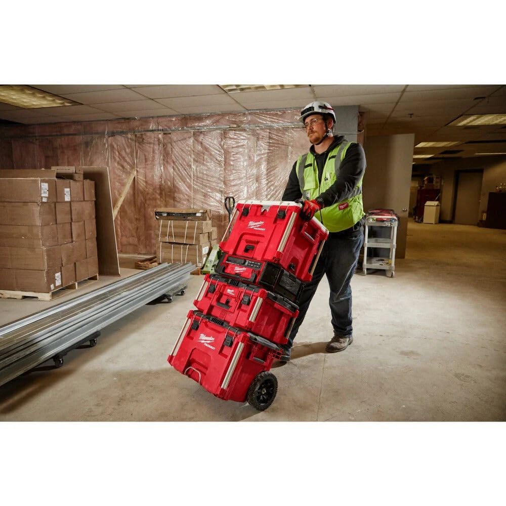 Milwaukee Electric - PACKOUT 10 Compact Portable Tool Box with ADJUSTA
