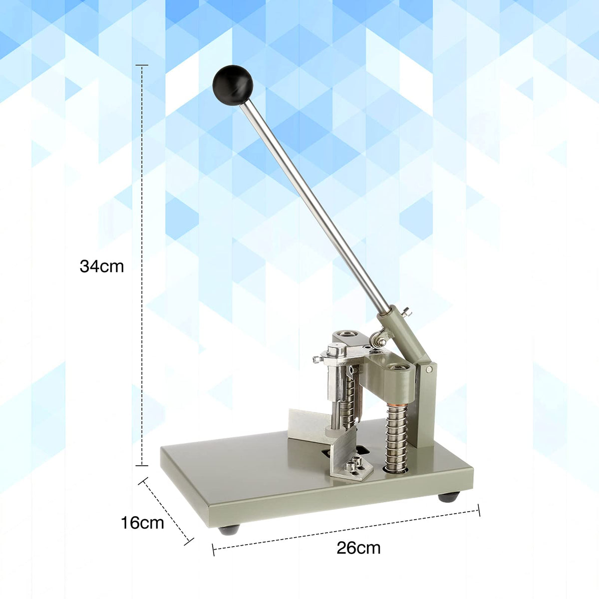 IRONWALLS Corner Rounder Cutter Machine, R6mm R10mm 1.2”/ 30mm Thickness Heavy Duty Paper Corner Cutter Punch with Paper Holding Device, Steel Metal Commercial Corner Punch for Office Business