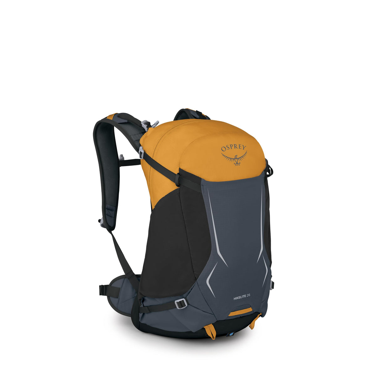 Osprey Hikelite 26L Durable Hiking Backpack - Travel Daypack with Rain Cover for Men and Women, Tungsten Yellow