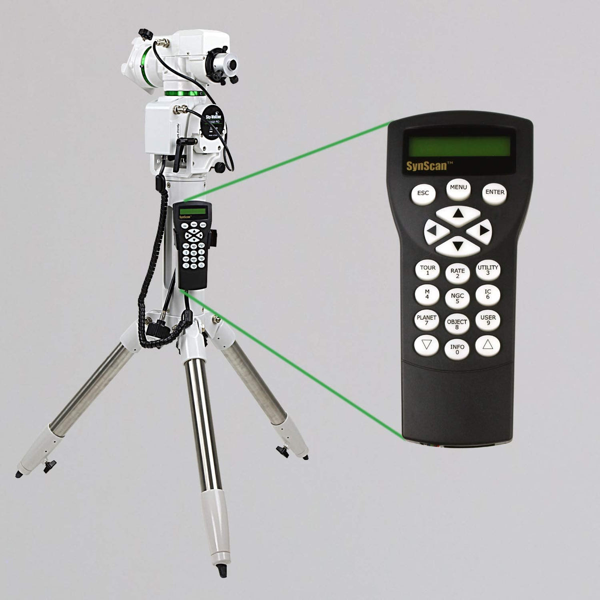 Sky-Watcher AZ-EQ5 – Fully Computerized GoTo German Equatorial, Alt-AZ Telescope Mount, and dual-OTA telescope – Computerized Hand Controller with 42,900+ Object Database