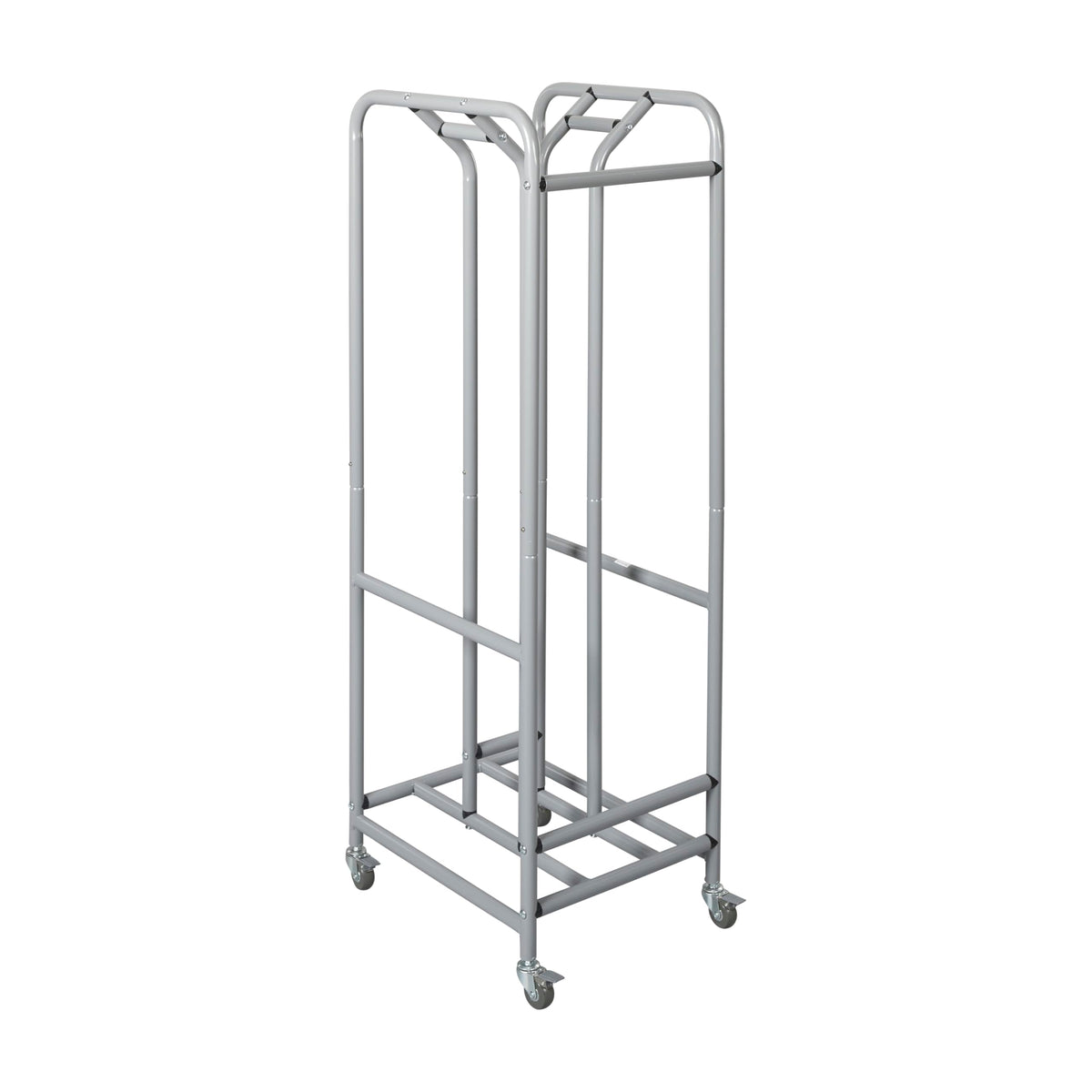 ECR4Kids The Surf Storage Rack, Holds 30 Lap Desks, Classroom Furniture, Silver