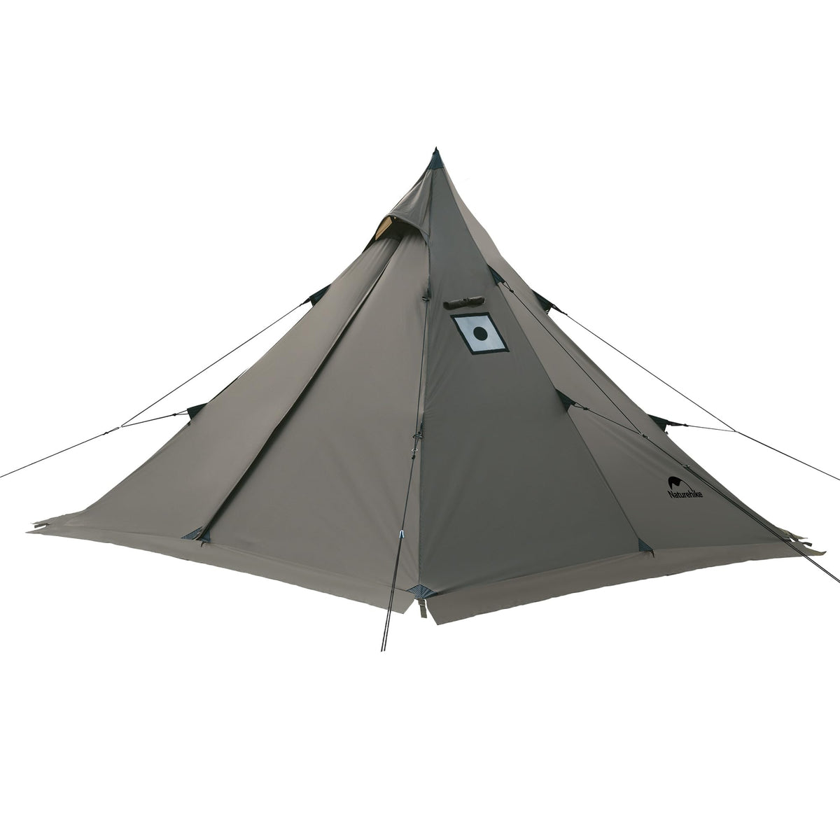 Naturehike Ranch Fire Teepee Tent, 4 Season Hot Tent with Stove Jack, Windproof Waterproof Cold Weather Winter Tents for Camping