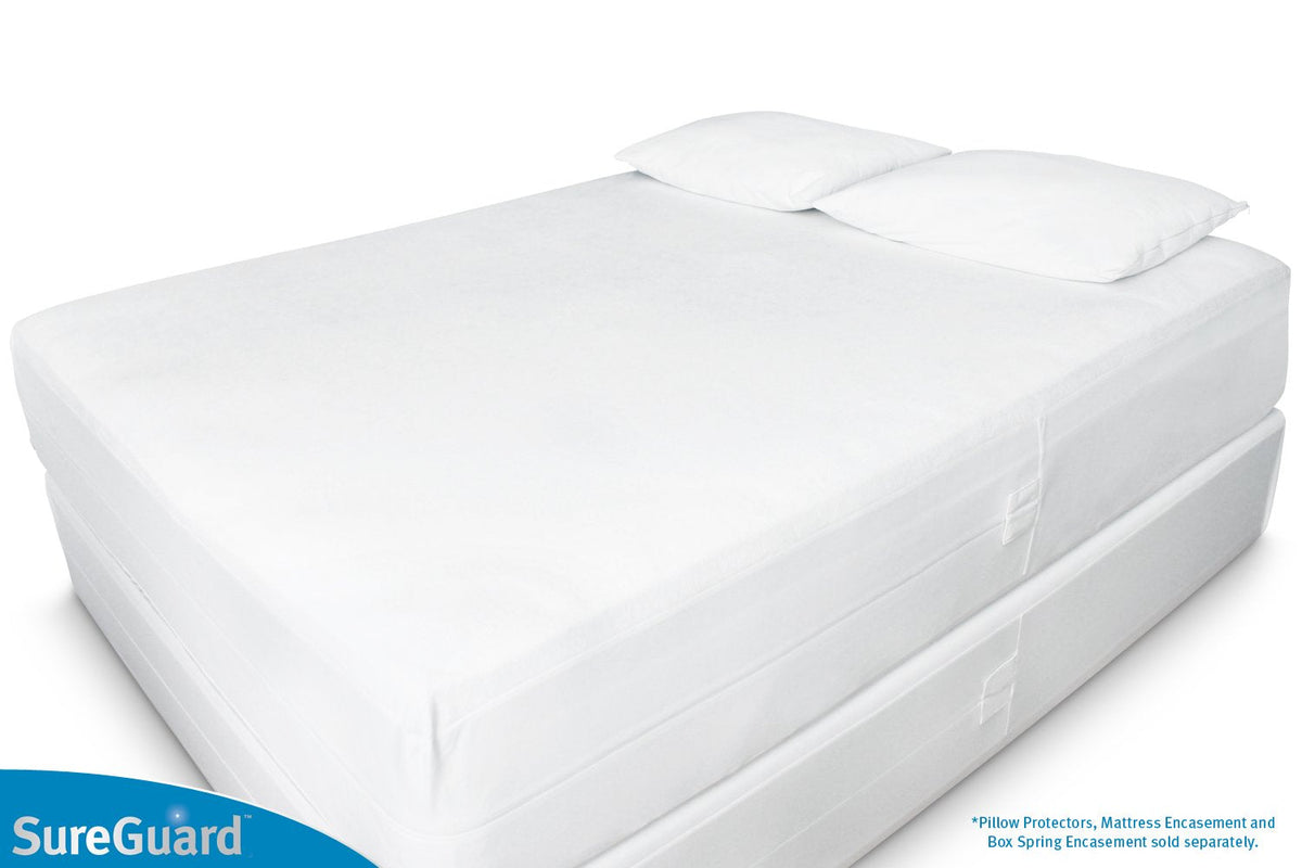 King (13-16 in. Deep) SureGuard Mattress Encasement - 100% Waterproof, Bed Bug Proof, Hypoallergenic - Premium Zippered Six-Sided Cover