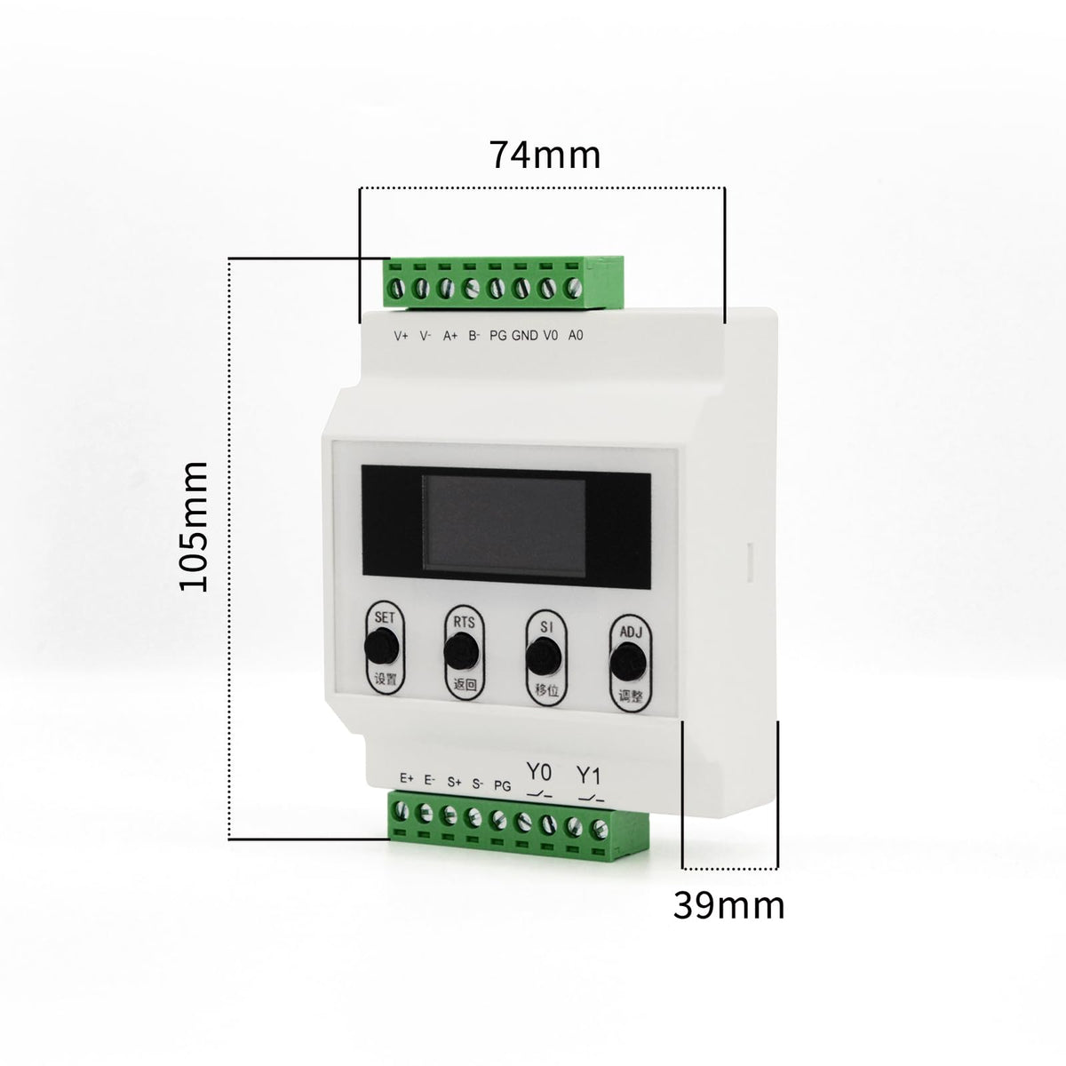 Load Cell Sensor withTransmitter Amplifier Display,Test Compression Force Weight Pressure Sensor Output 0-5V 0-10V 4-20mA (2T with Amplifier)