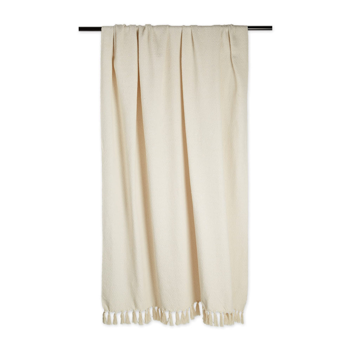 DII Global, Fields of Diamond Woven Throw, 50x60, Natural
