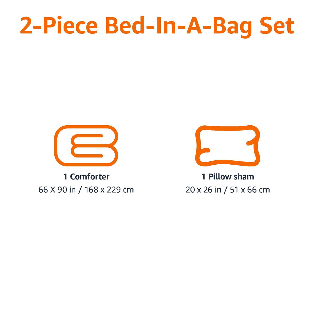 Amazon Basics 2-Piece Soft Microfiber Kid's Comforter and Pillow Sham Set, Twin, Dinosaurs, Animal Print