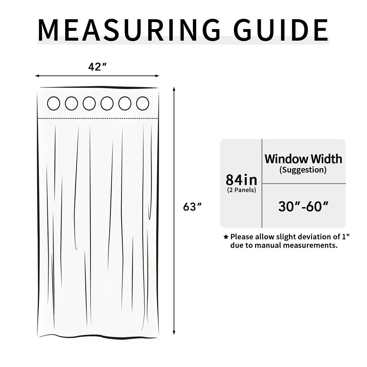 Easy-Going Blackout Curtains for Bedroom, Solid Thermal Insulated Grommet and Noise Reduction Window Drapes, Room Darkening Curtains for Living Room, 2 Panels(42x63 in, Gray)