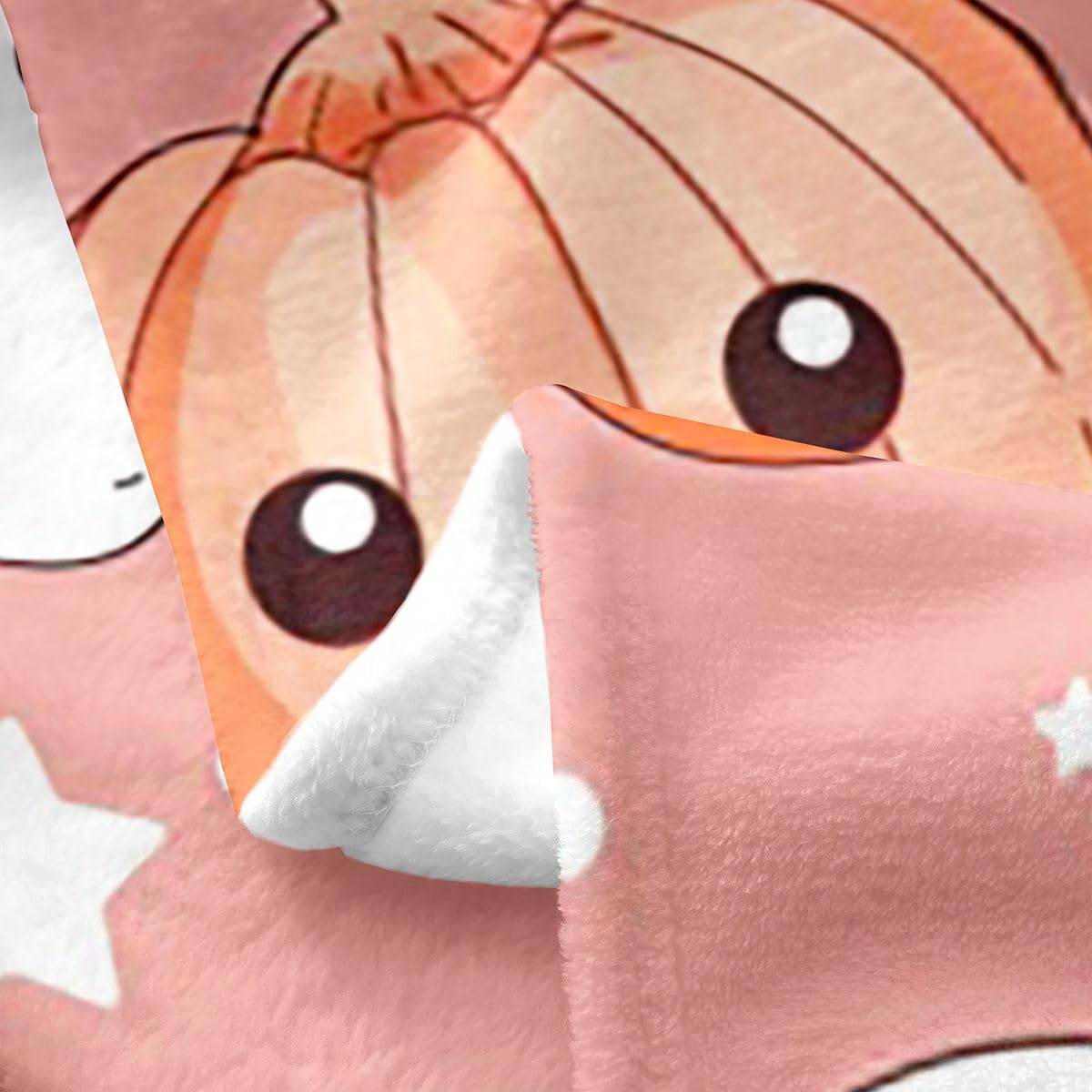 Feelyou Ghost Fleece Throw Blanket Halloween Themed Flannel Blanket Plush Fuzzy Trick or Treat for Bed Couch Chair Living Room Soft Pink Throw 50"x60" Spooky Pumpkin Bedroom Decor