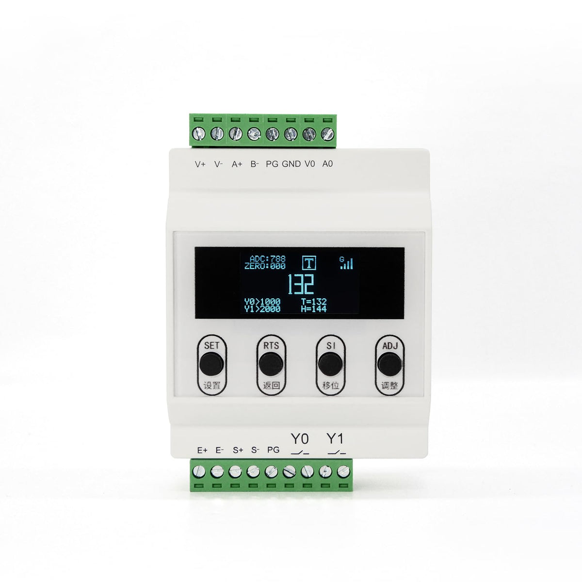 Load Cell Sensor withTransmitter Amplifier Display,Test Compression Force Weight Pressure Sensor Output 0-5V 0-10V 4-20mA (5T with Amplifier)