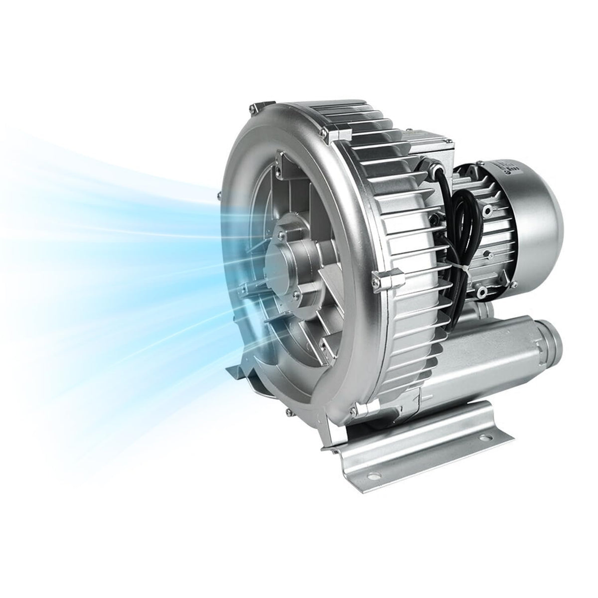 2HP Regenerative Blower 110-120V | 1.75 KW 150 CFM High-Pressure Industrial Vacuum Pump for Air Blowing Sewage Aeration Aquarium Fish Pond, Replace# 2LG510-7AA21 2LG5107AA21