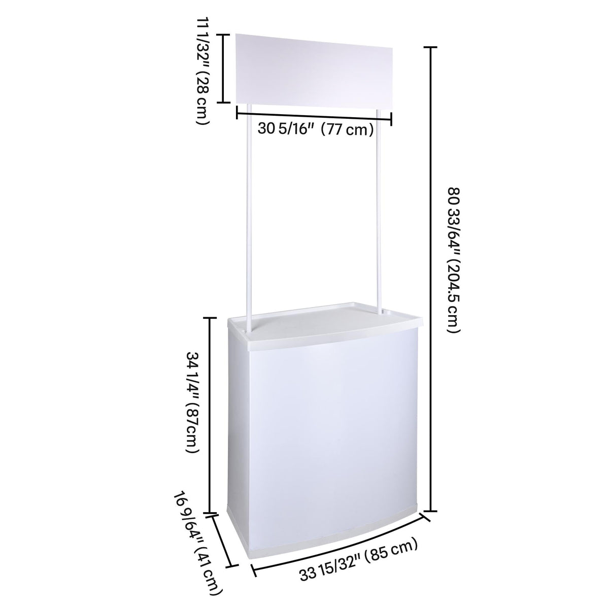 Yescom Portable Promotion Counter Table Foldable Booth Kiosk Trade Show Display Banner Stand