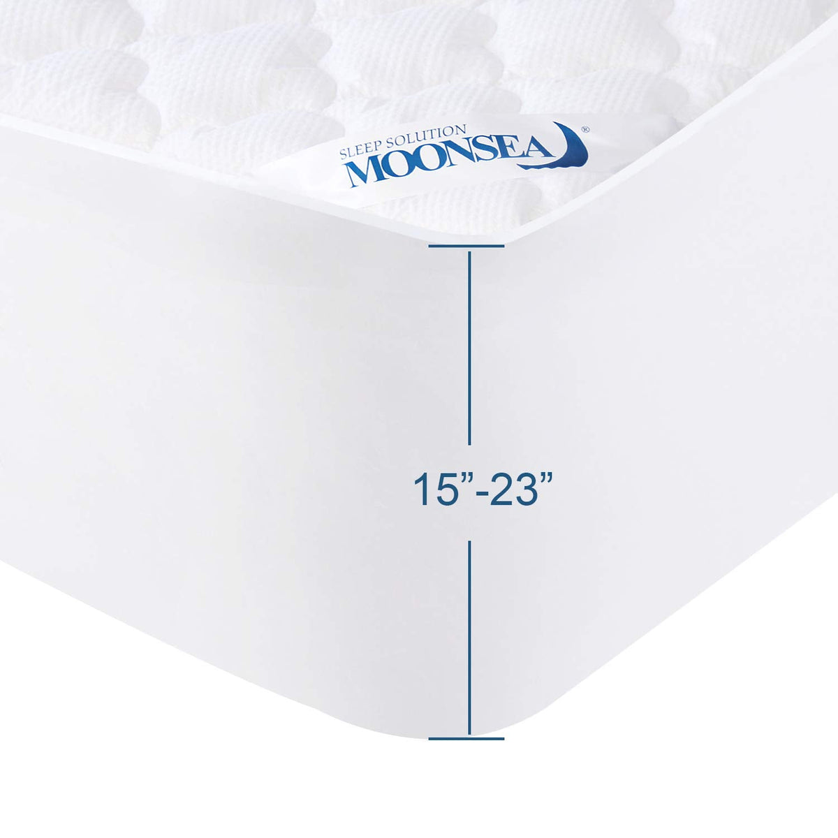 Air Mattress Cover Full Mattress Pad, Thick Quilted Mattress Topper Full, Super Soft Breathable and Noiseless Down Alternative Fiber Pillow Top Mattress Pad (15-23'' Deep Pocket)