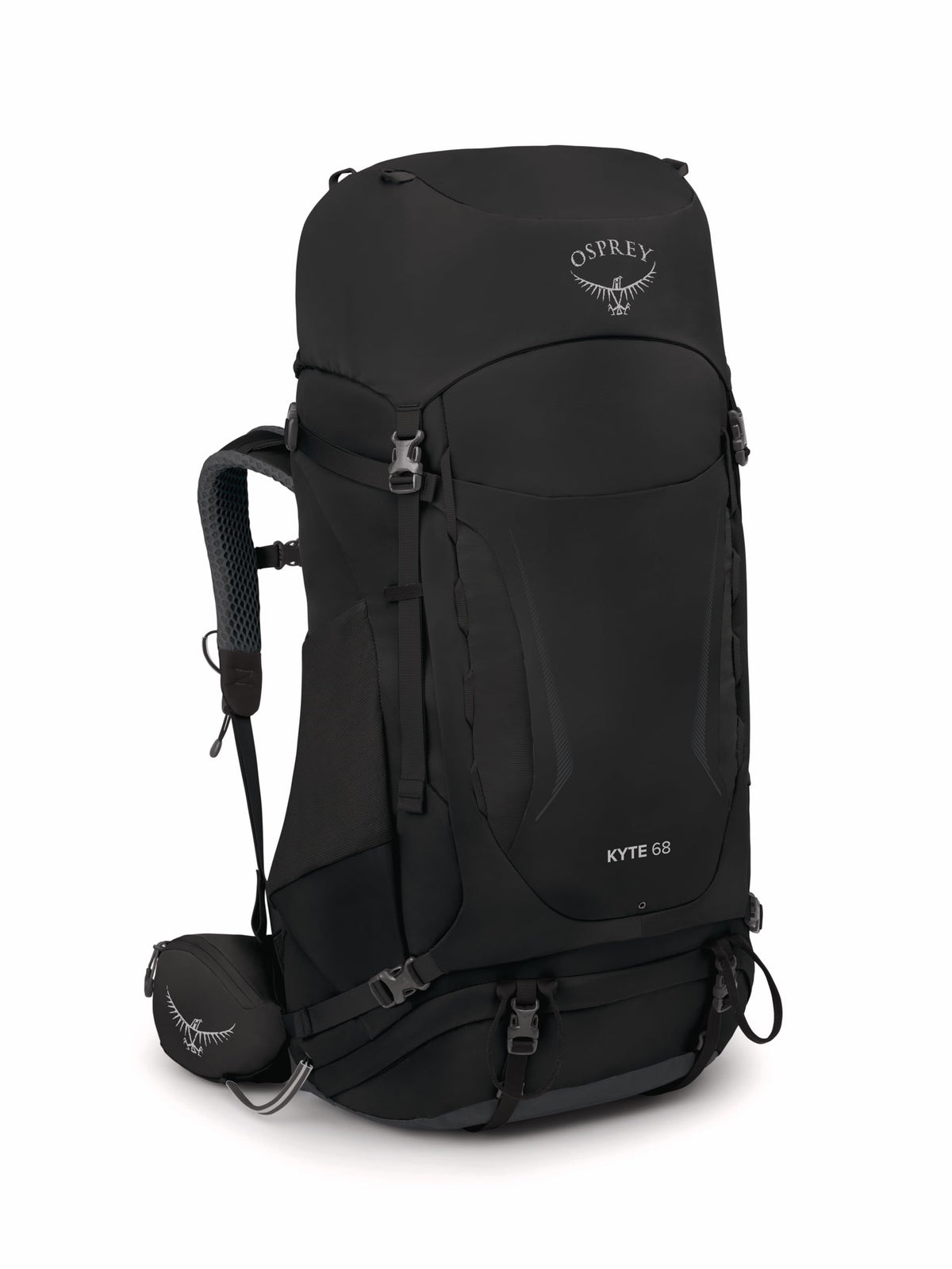 Osprey Kyte 68L Women's Backpacking Backpack with Hipbelt, Black, WXS/S