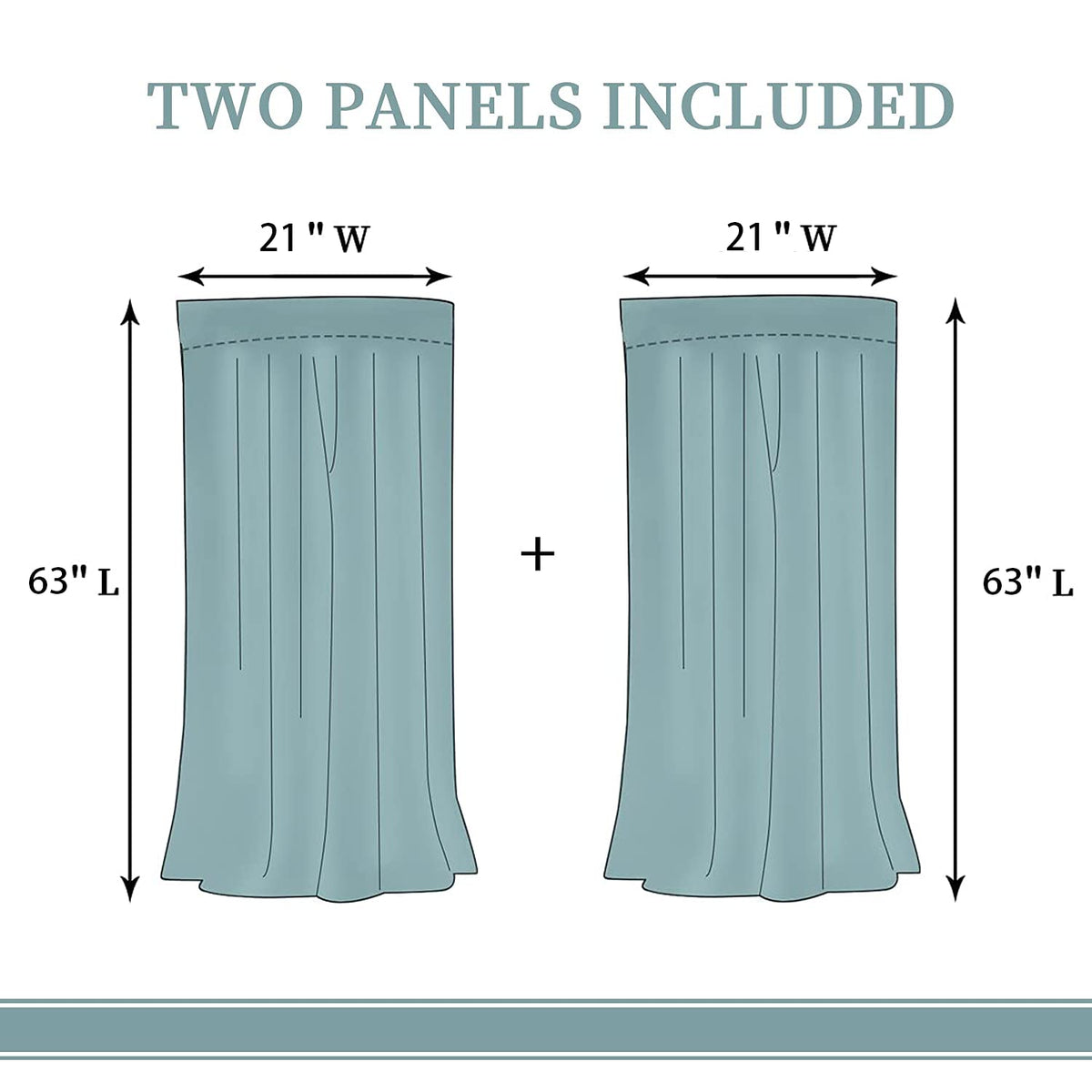 LHROOMJK Magic Castle Blackout Curtains for Boys Girl Bedroom Decor,Blue Aurora Mysterious Anime Style Thermal Insulated Rod Pocket Drapes Darkening Window Curtain for Living Room Home 42x63 inch