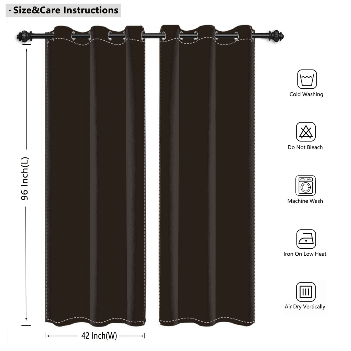Umpoo Green Ivy Leaf Blackout Curtains Leaves Plants Rustic Stone Wall Spring Scenery Curtain for Living Room Bedroom Home Decoration Window Drapes Fabric Set of 2 Panels, 42x96 Inch