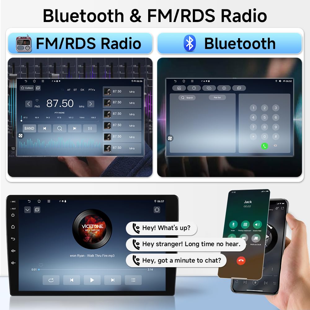 ASURE 9 inch Android 15 Car Stereo Radio for Ford Expedition 2007-2014 Auto Air Conditioner,4G+64G GPS Navigation Unit with Wireless Carplay,Android Auto,1280x800 HD Touchscreen