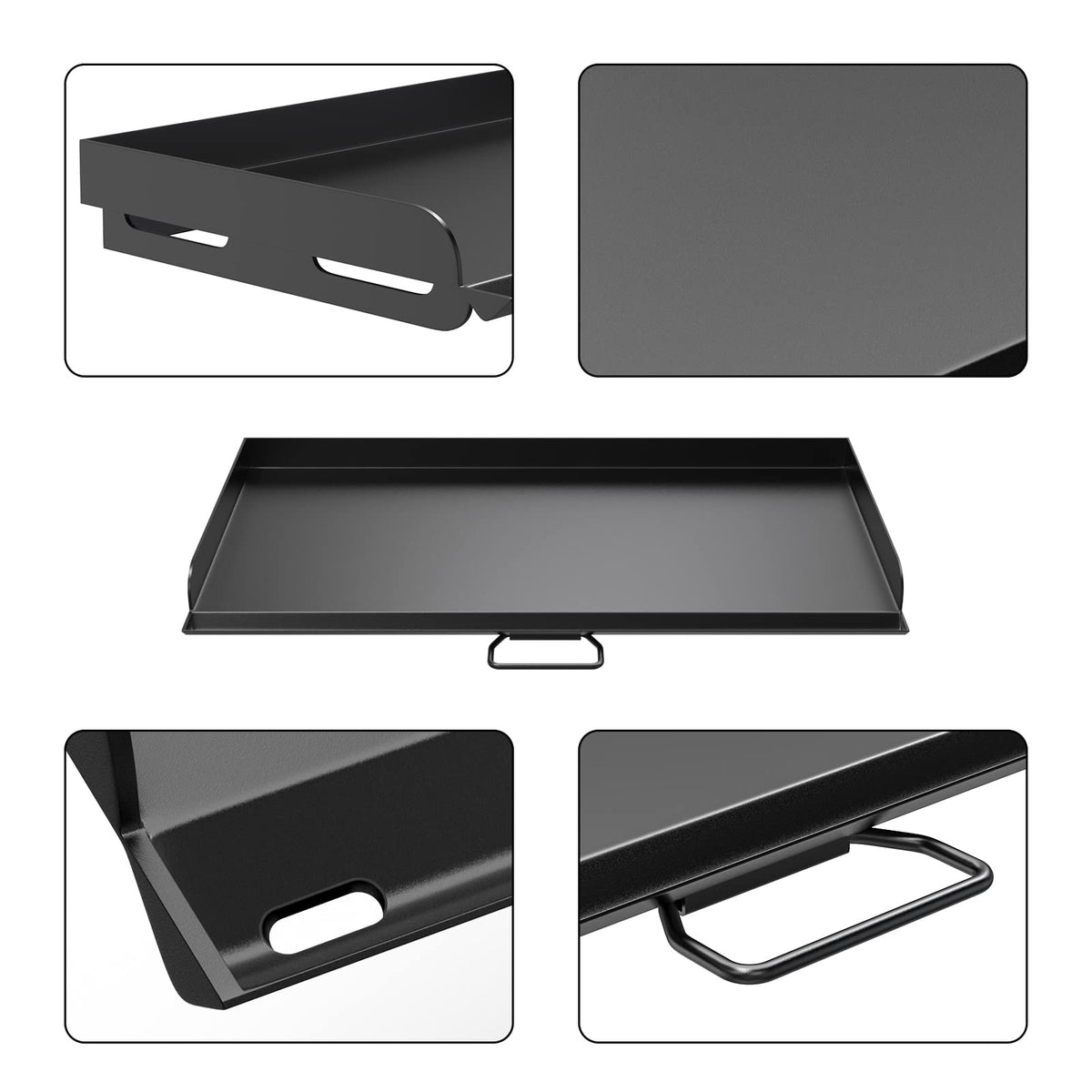 AJinTeby Fry Griddle for Camp Stove Griddle, 16 x 38 inch Flat Top Cooking Griddle for Camp Chef 3 Burner Griddle, BBQ Camping Grills Flat Top Plate, Outdoor BBQ Camping Grills Accessories