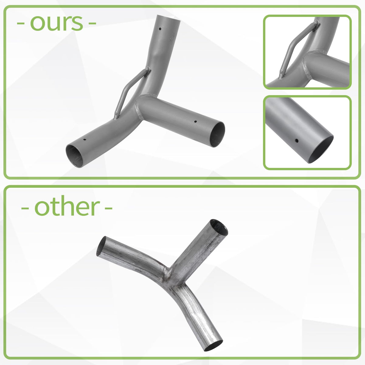 ICITYWALL 8 Leg Carport Kits，High Peak Canopy Fitting Kit with 1-3/8" ID, Galvanized Steel Carport Connectors, shed Frame kit DIY Project