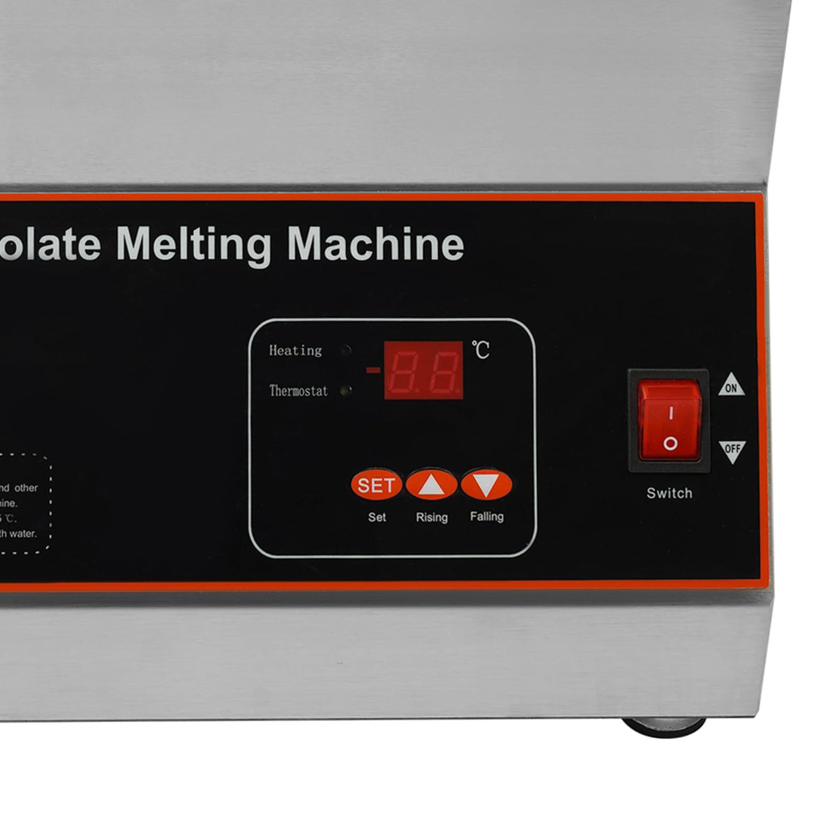 Chocolate Melting Machine, 500W Electric Chocolate Melter, 26.46 Lbs Capacity Chocolate-melting Pot with Adjustable Temperature for Hotels Restaurants BakeriesCoffee Shops