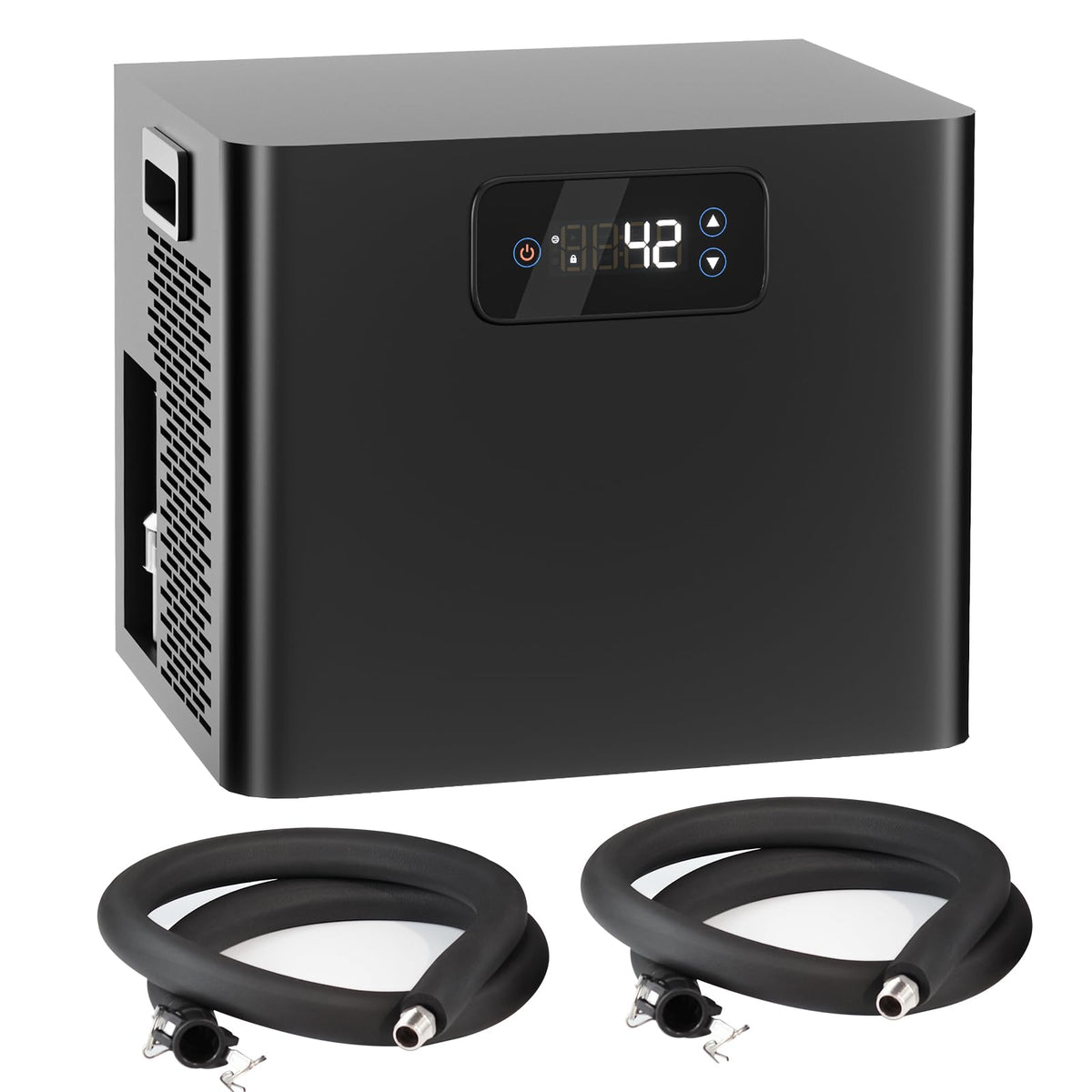 Ice Bath Water Chiller for Cold Plunge Tubs, 1/3HP Upgraded Cold Plunge Chiller with Built-in Pump & Filter, Submersible Pump, Insulated Hoses, Ideal for Cold Therapy Recovery Ice Bath Tubs 110V