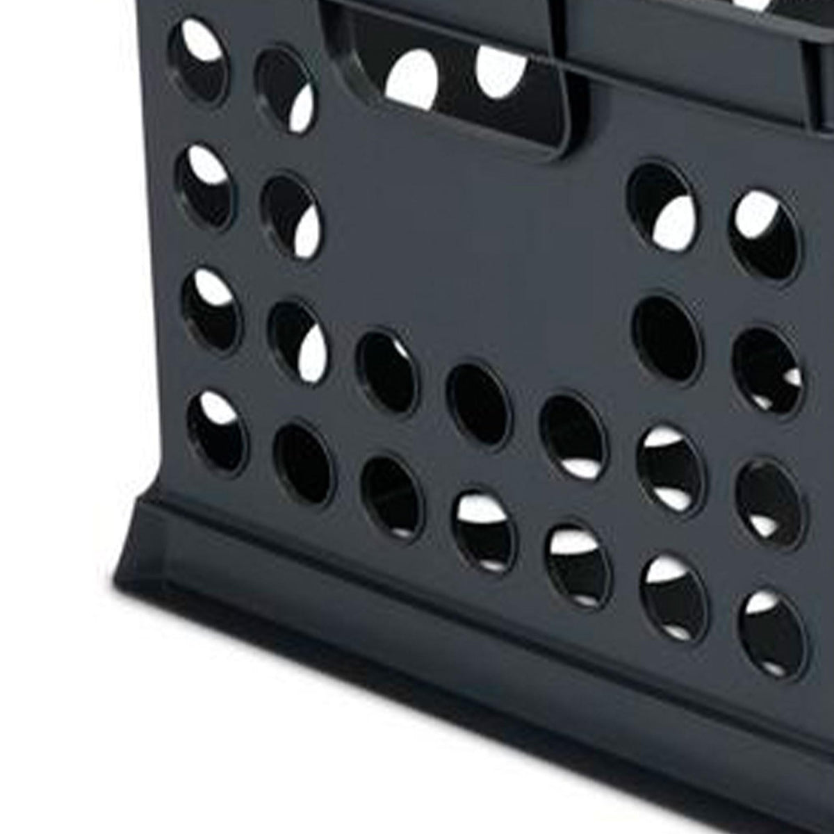 Sterilite Stackable Plastic Storage Crate Bin Organizer File Box with Handles for Home, Office, Dorm, Garage, or Utility Organization, Black, 18-Pack