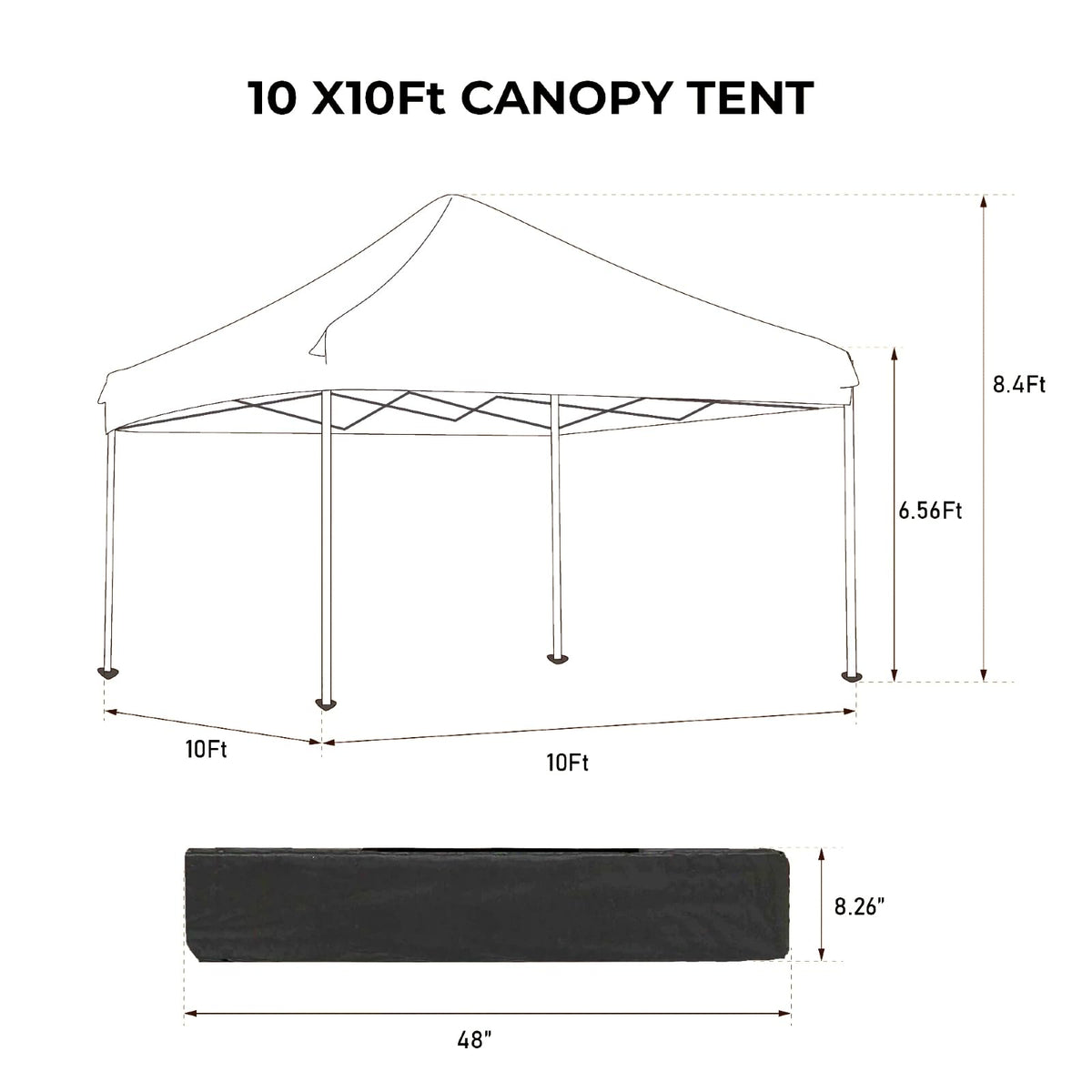 Trygoal 10x10FT Canopy Tent, Outdoor Gazebo Pop up Canopy with 4 Removable Sidewalls & 2 Windows, Patio Camping Shade Canopy with 4 PCS Weight Sand Bag & Carry Bag, Ideal for Parties Events, Pink