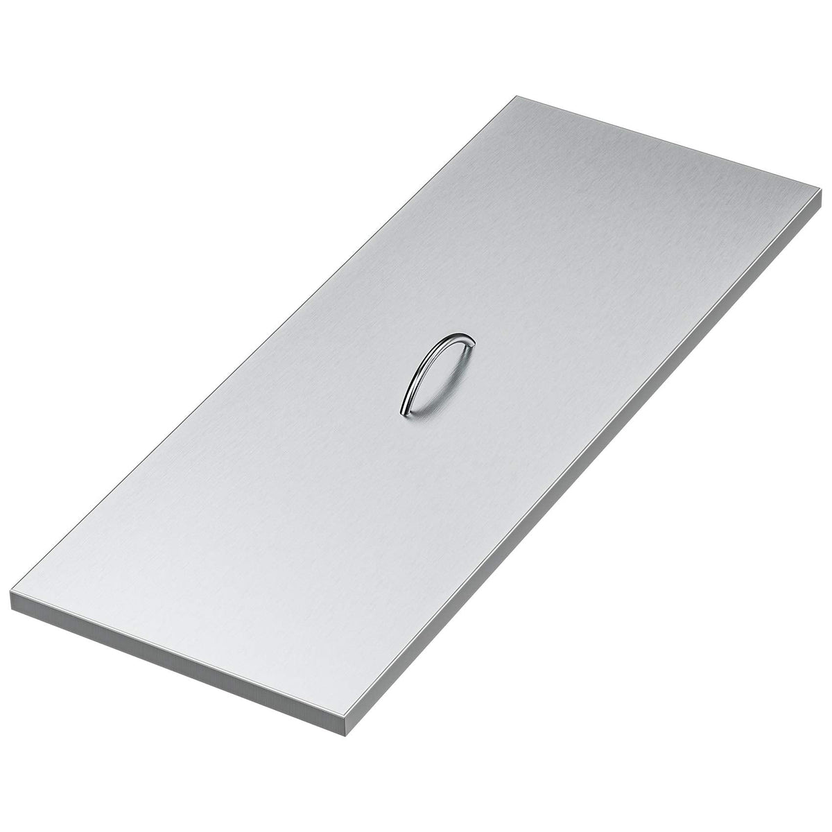 Stanbroil Fire Pit Burner Pan Cover 39" x 15", Fits 36 x12 Inches Rectangular Drop-in Burner Pan, Stainless Steel