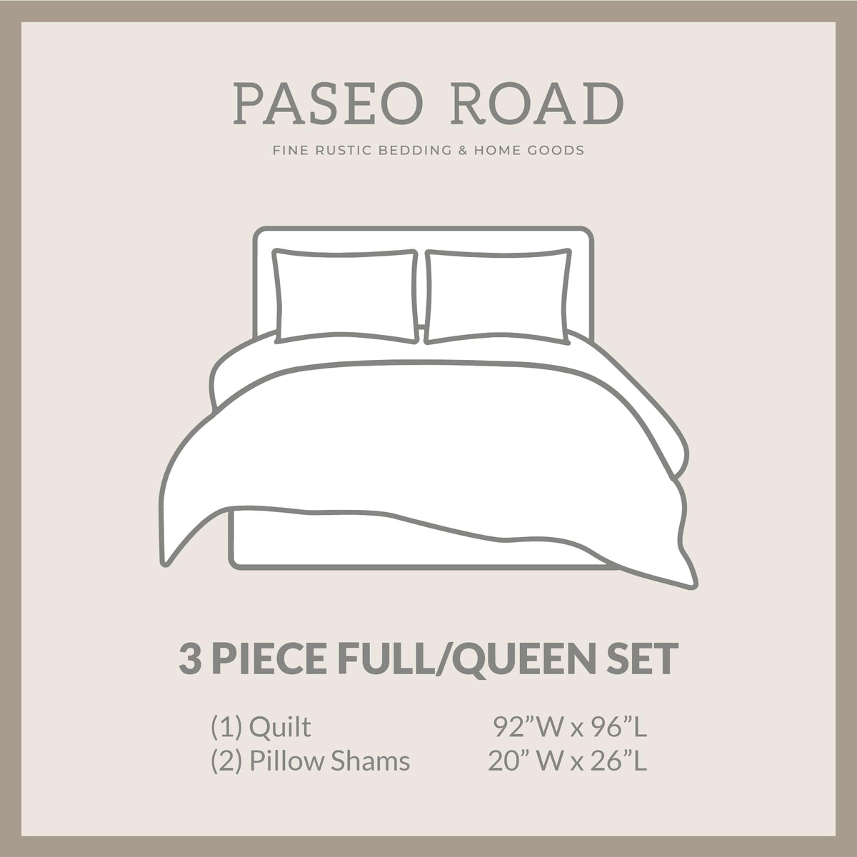 Paseo Road by HiEnd Accents Pontiac 3 Piece Quilt Set with Pillow Shams, Queen Size, Cotton Reversible Luxury Bedding, Aztec Southwestern Rustic Style Bed Set, 1 Quilt and 2 Pillowcases